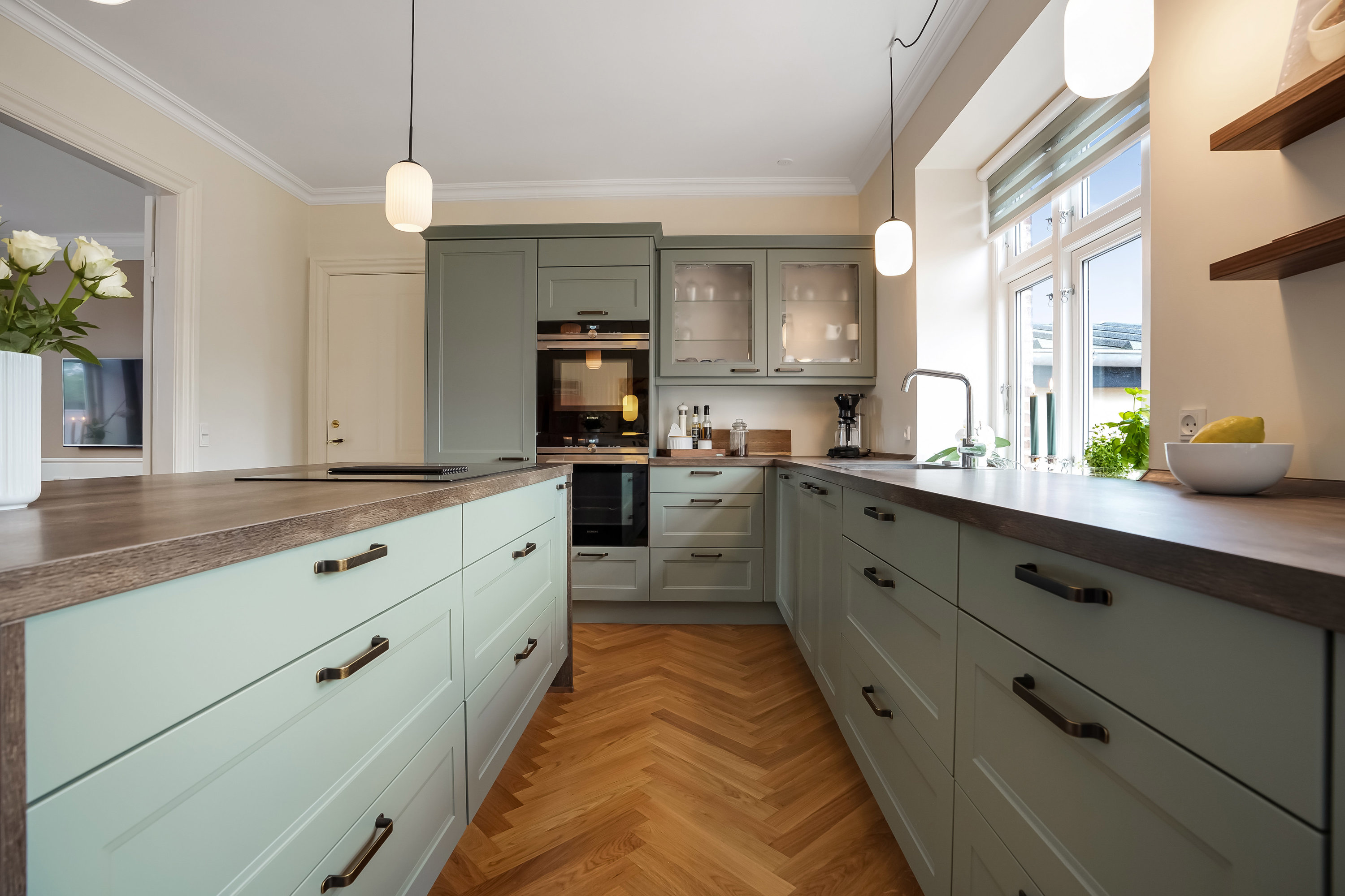 Fremhævet køkken billede i fuldskærmstilstand. Billede af Nygade 36, 5500 Middelfart