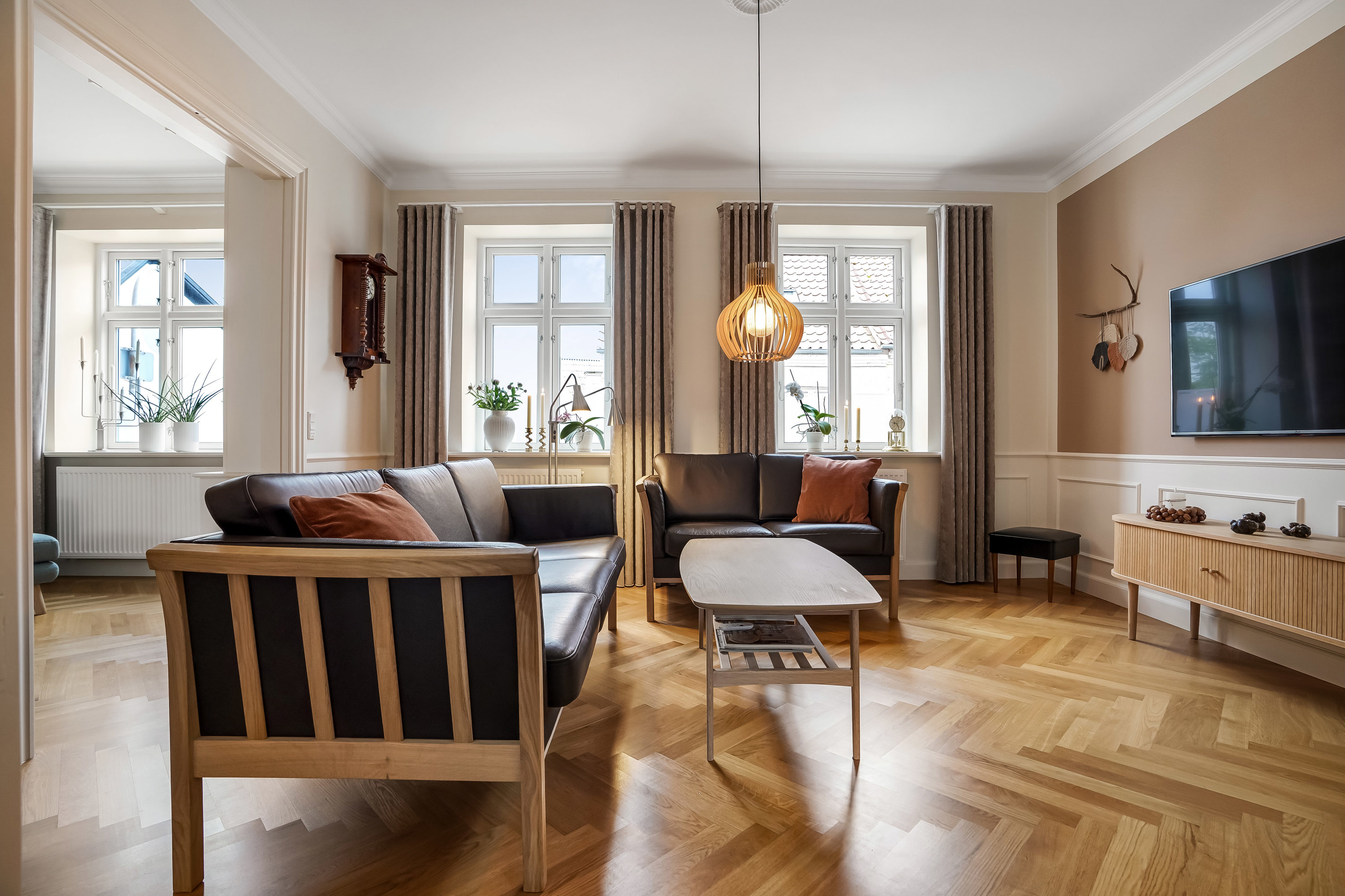 Fremhævet stue billede i fuldskærmstilstand. Billede af Nygade 36, 5500 Middelfart