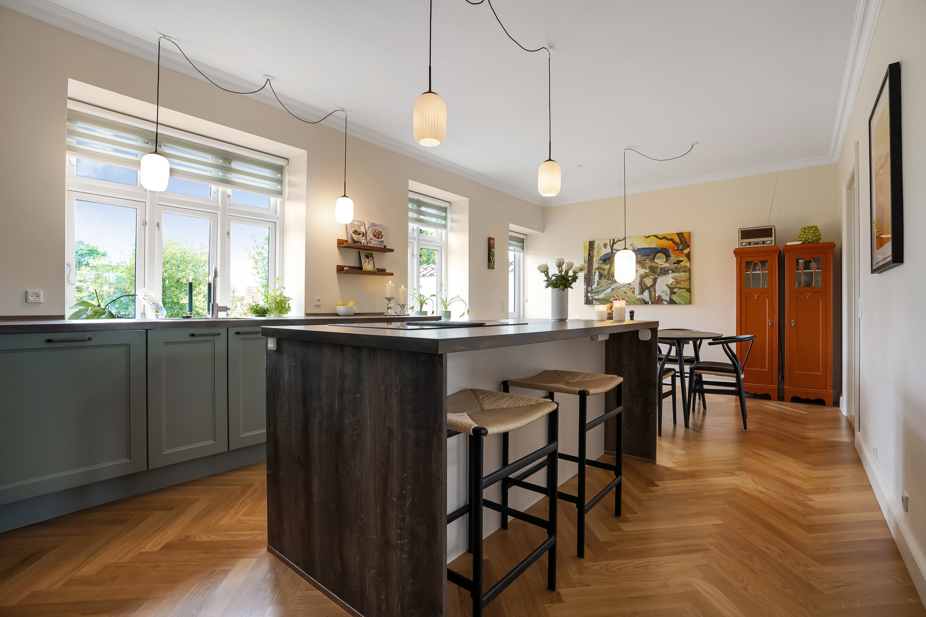 Fremhævet køkken billede i fuldskærmstilstand. Billede af Nygade 36, 5500 Middelfart