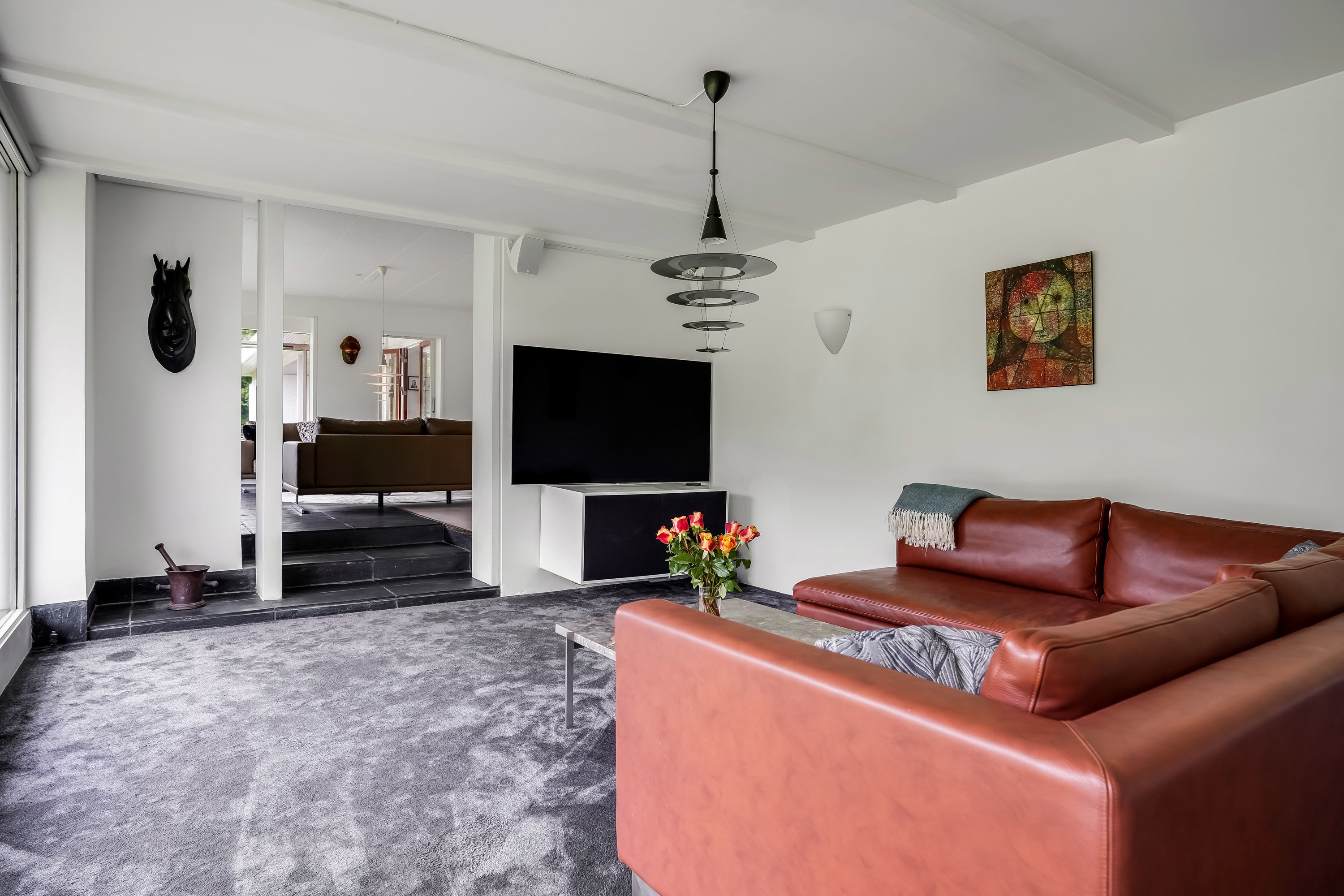 Fremhævet stue billede i fuldskærmstilstand. Billede af Hole Skovvej 50, Korup, 5210 Odense NV