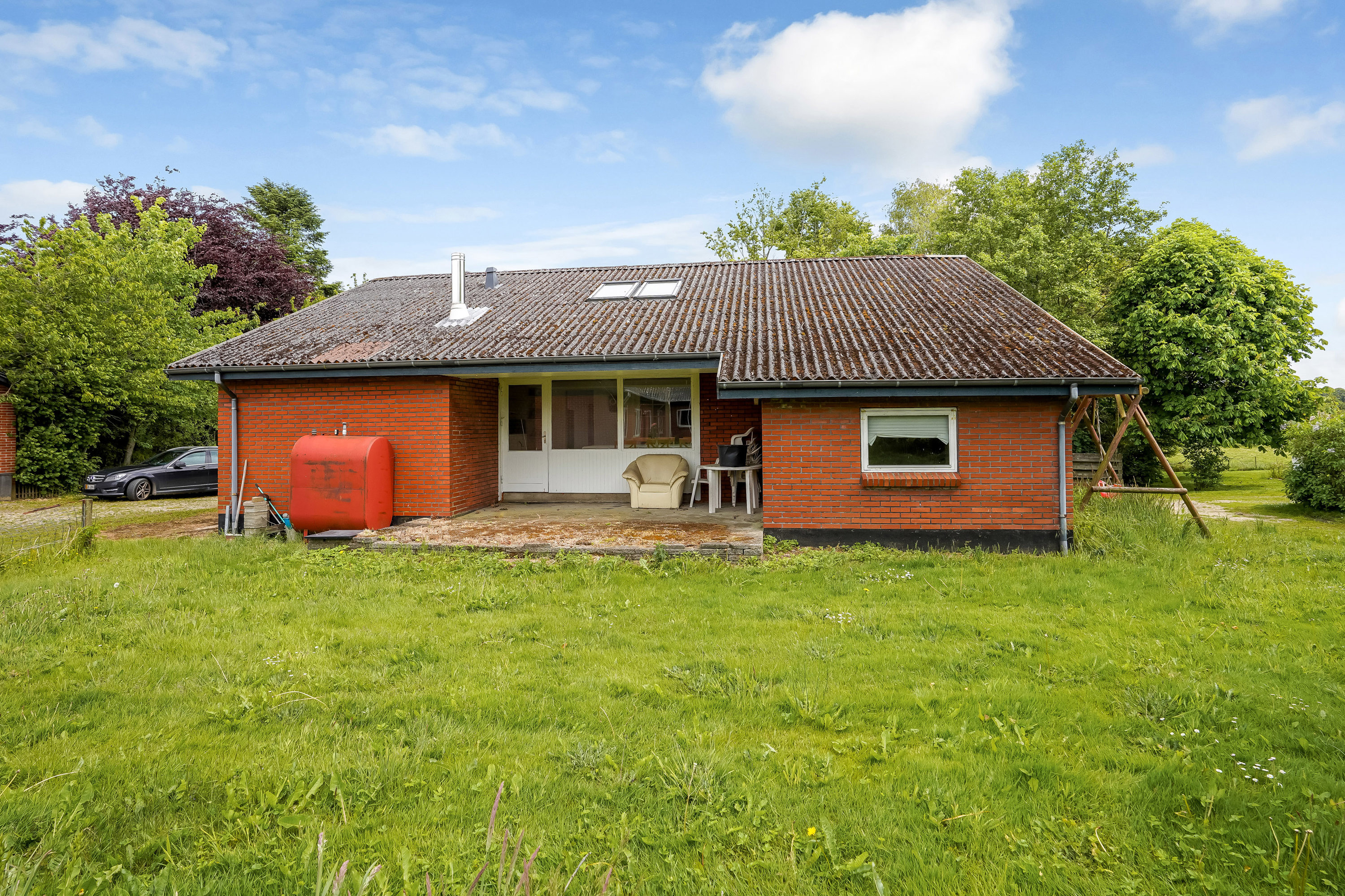 Fremhævet ejendommen billede i fuldskærmstilstand. Billede af Horsensvej 52, Hornborg, 8762 Flemming