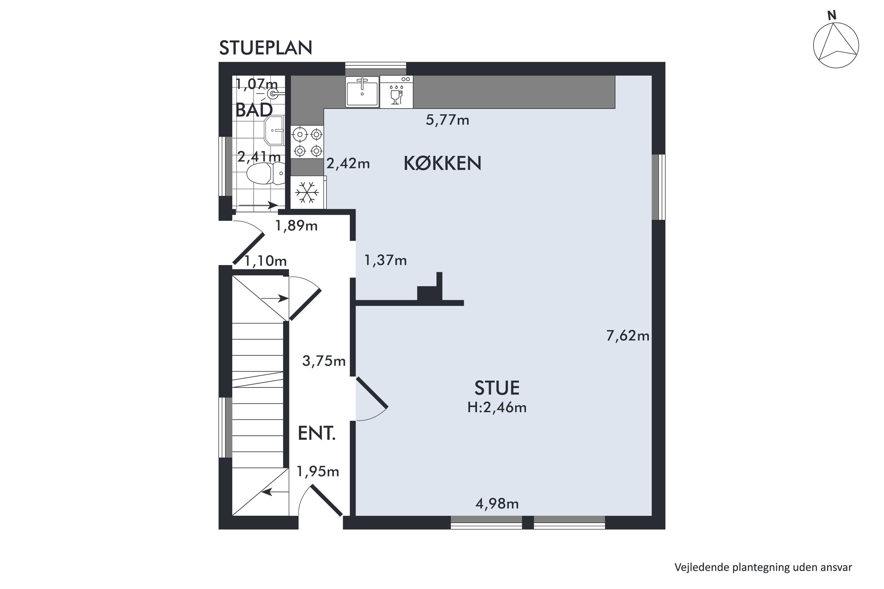 Plantegninger billede af Bjergsted Byvej 11, Bjergsted, 4450 Jyderup