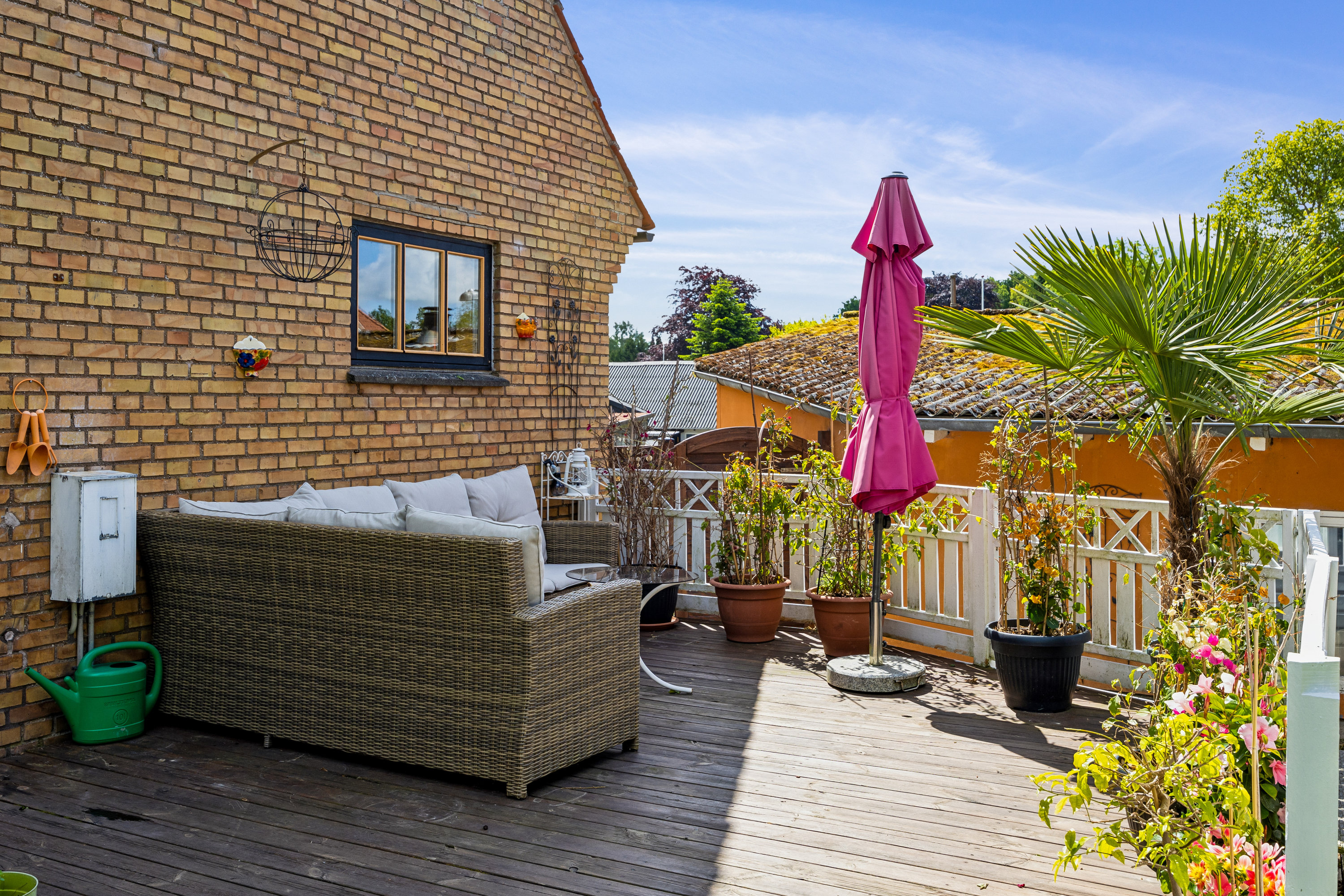 Fremhævet terrasse billede i fuldskærmstilstand. Billede af Bjergsted Byvej 11, Bjergsted, 4450 Jyderup