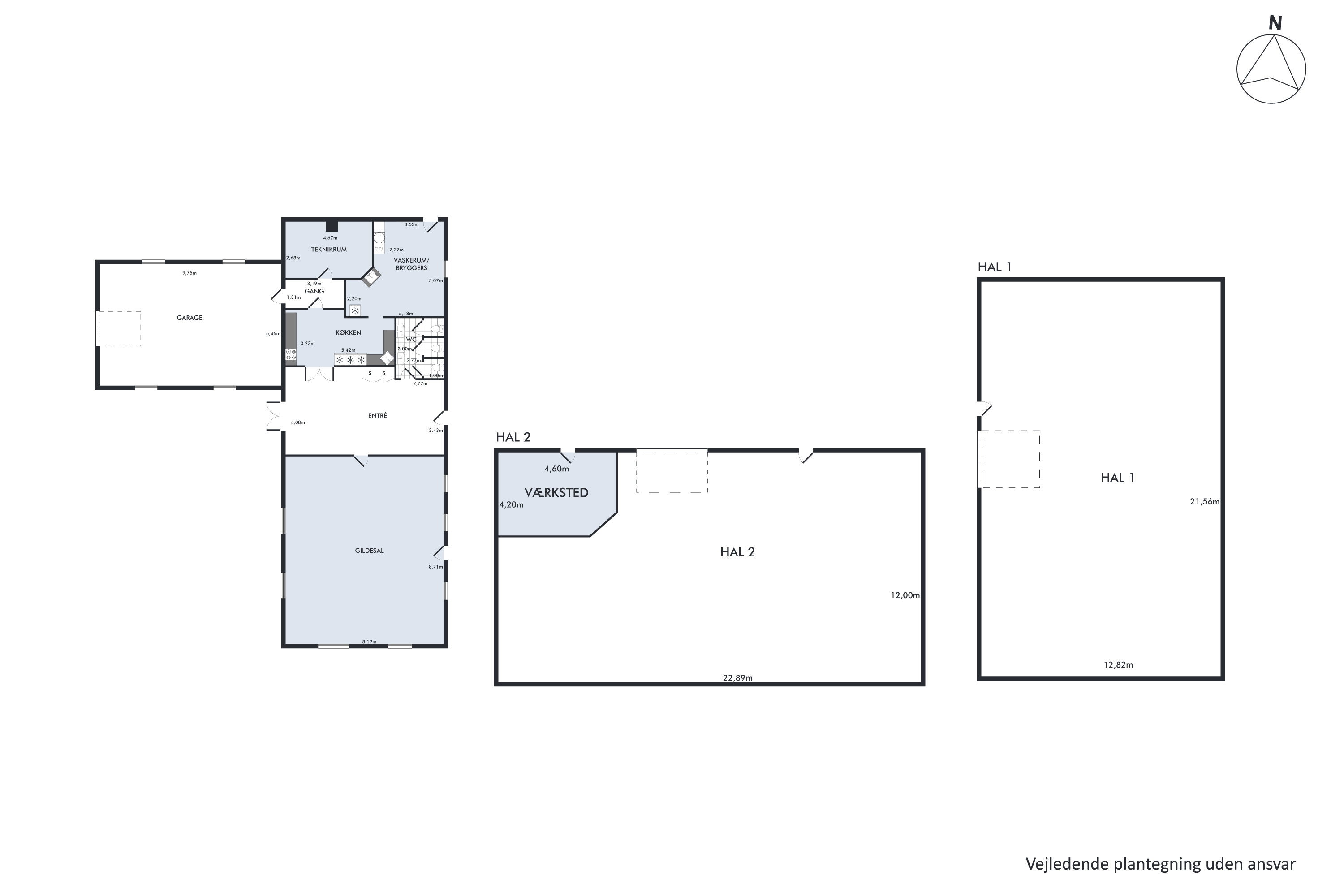 Plantegninger billede af Hedevej 12, Fladbro, 8920 Randers NV