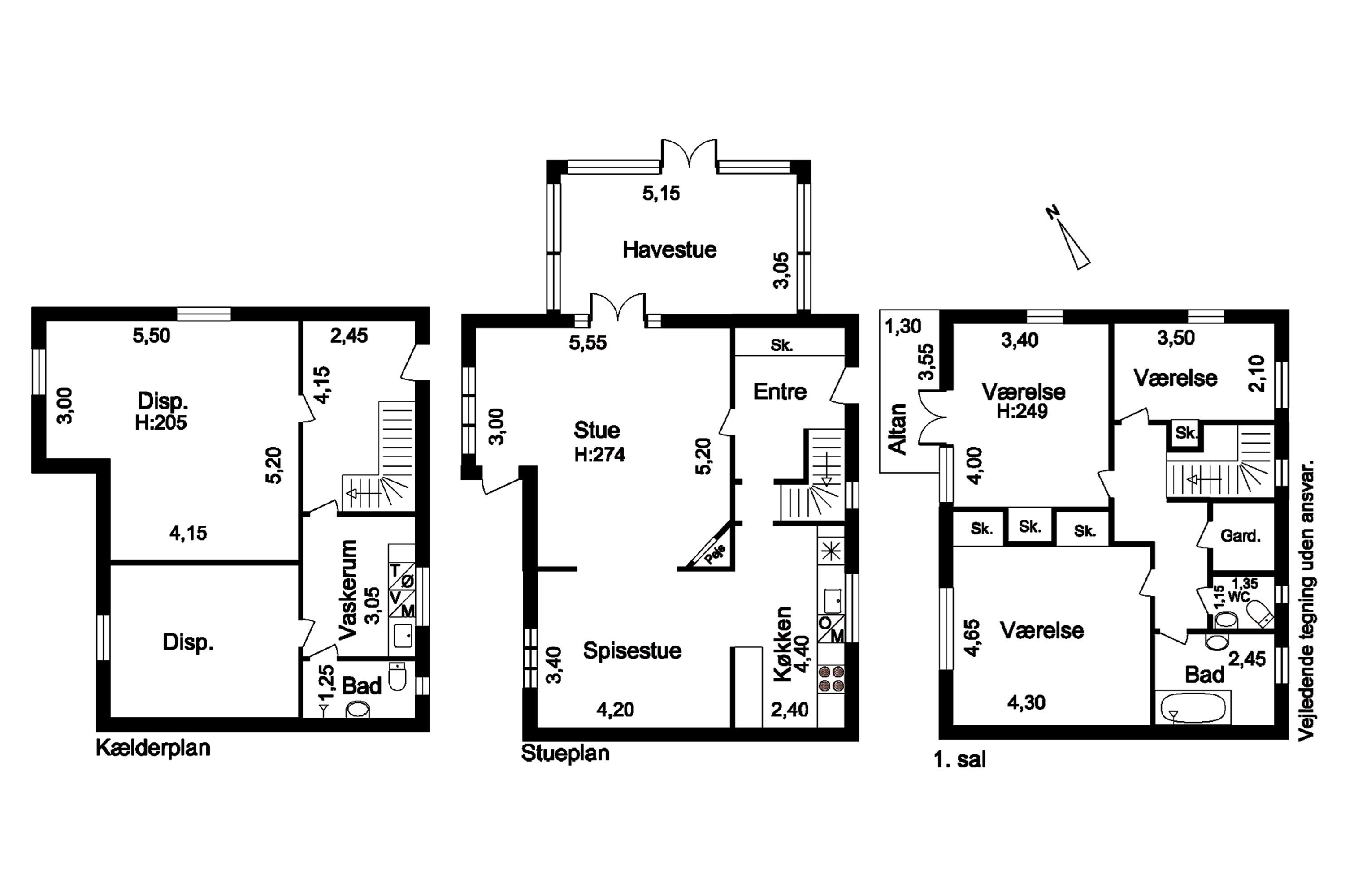Plantegninger billede af Kollegievej 27, 2920 Charlottenlund