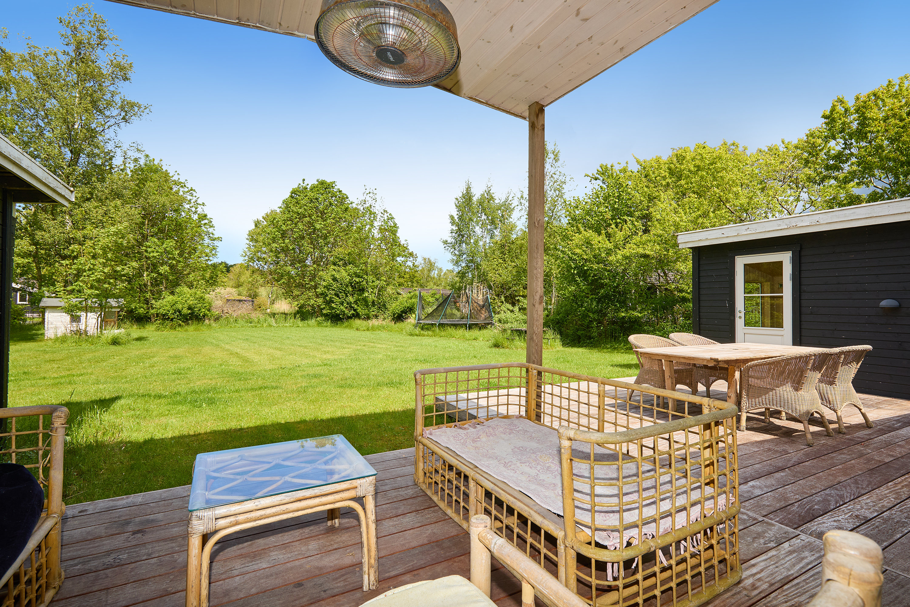 Fremhævet terrasse billede i fuldskærmstilstand. Billede af Baune-Åsen 5B, Rågeleje, 3210 Vejby