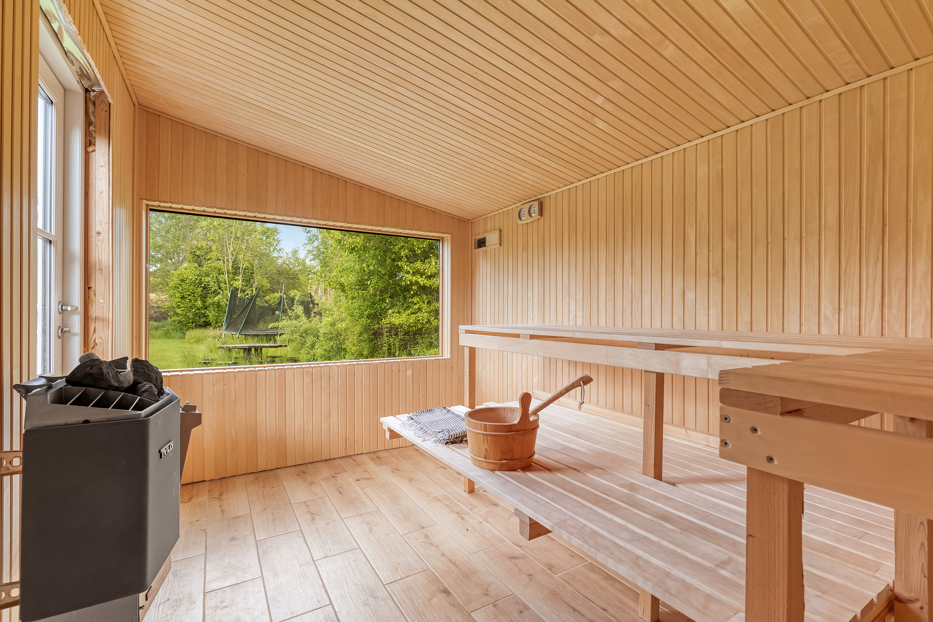 Fremhævet sauna billede i fuldskærmstilstand. Billede af Baune-Åsen 5B, Rågeleje, 3210 Vejby