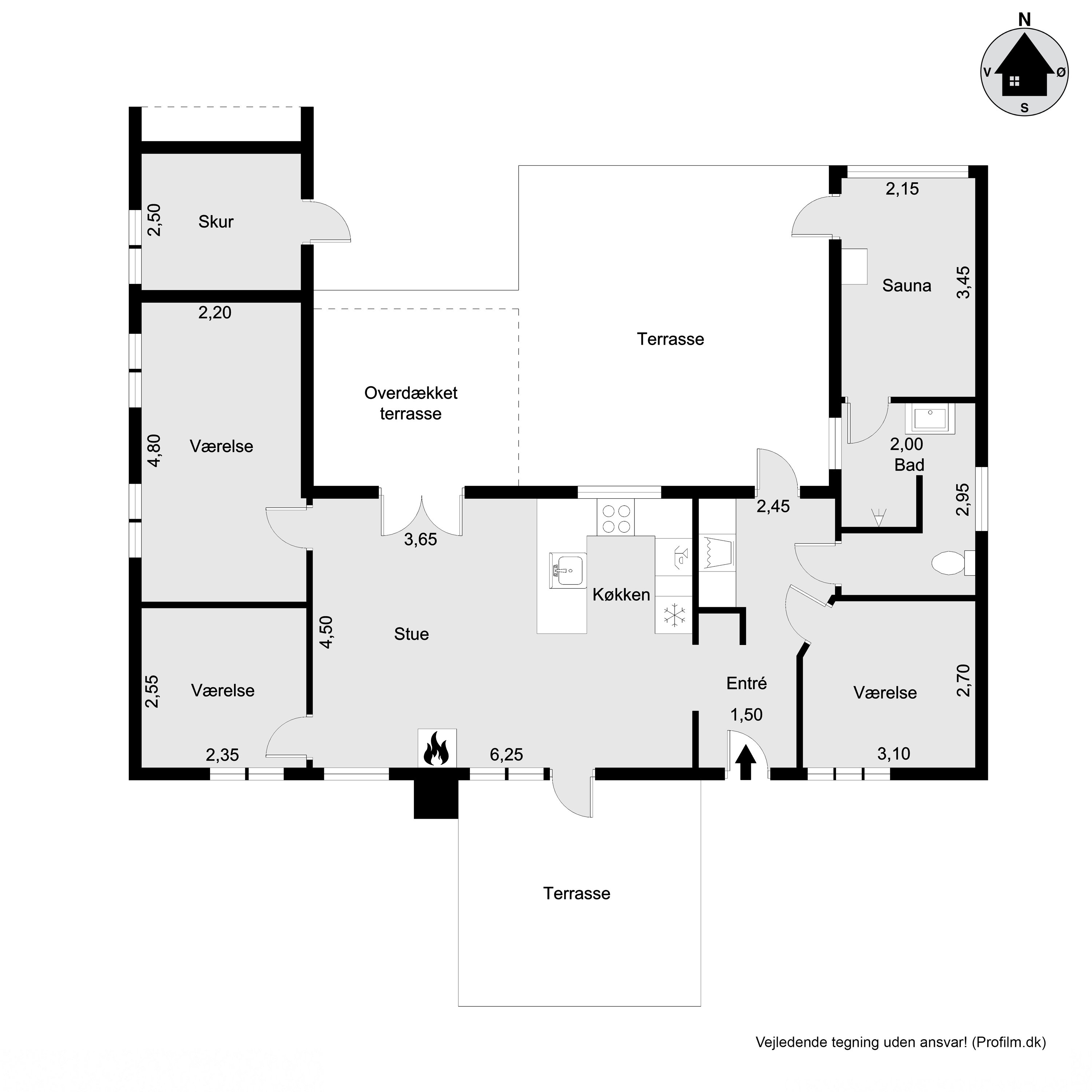 Plantegninger billede af Baune-Åsen 5B, Rågeleje, 3210 Vejby