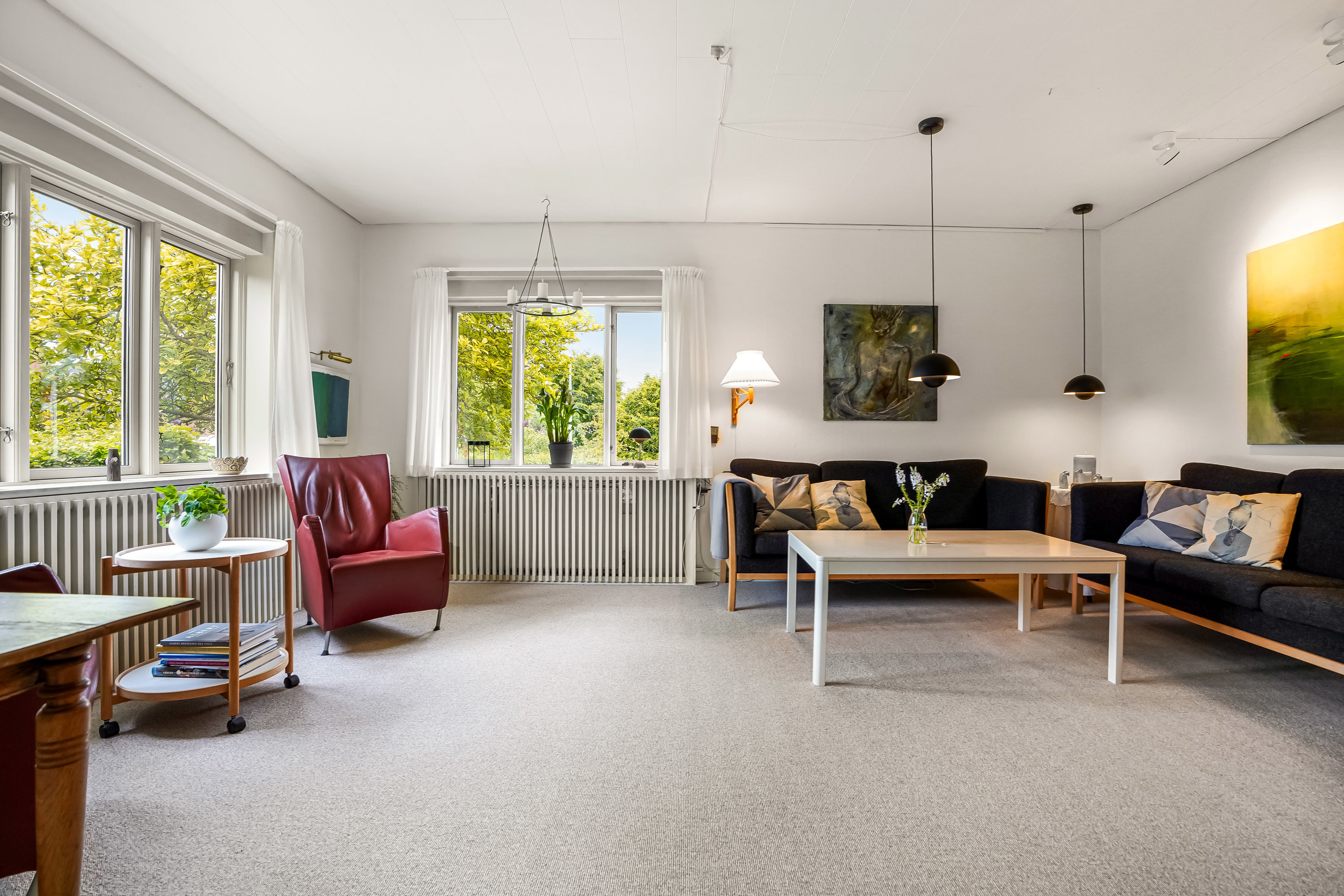 Fremhævet stue billede i fuldskærmstilstand. Billede af Skolegade 5, 7171 Uldum