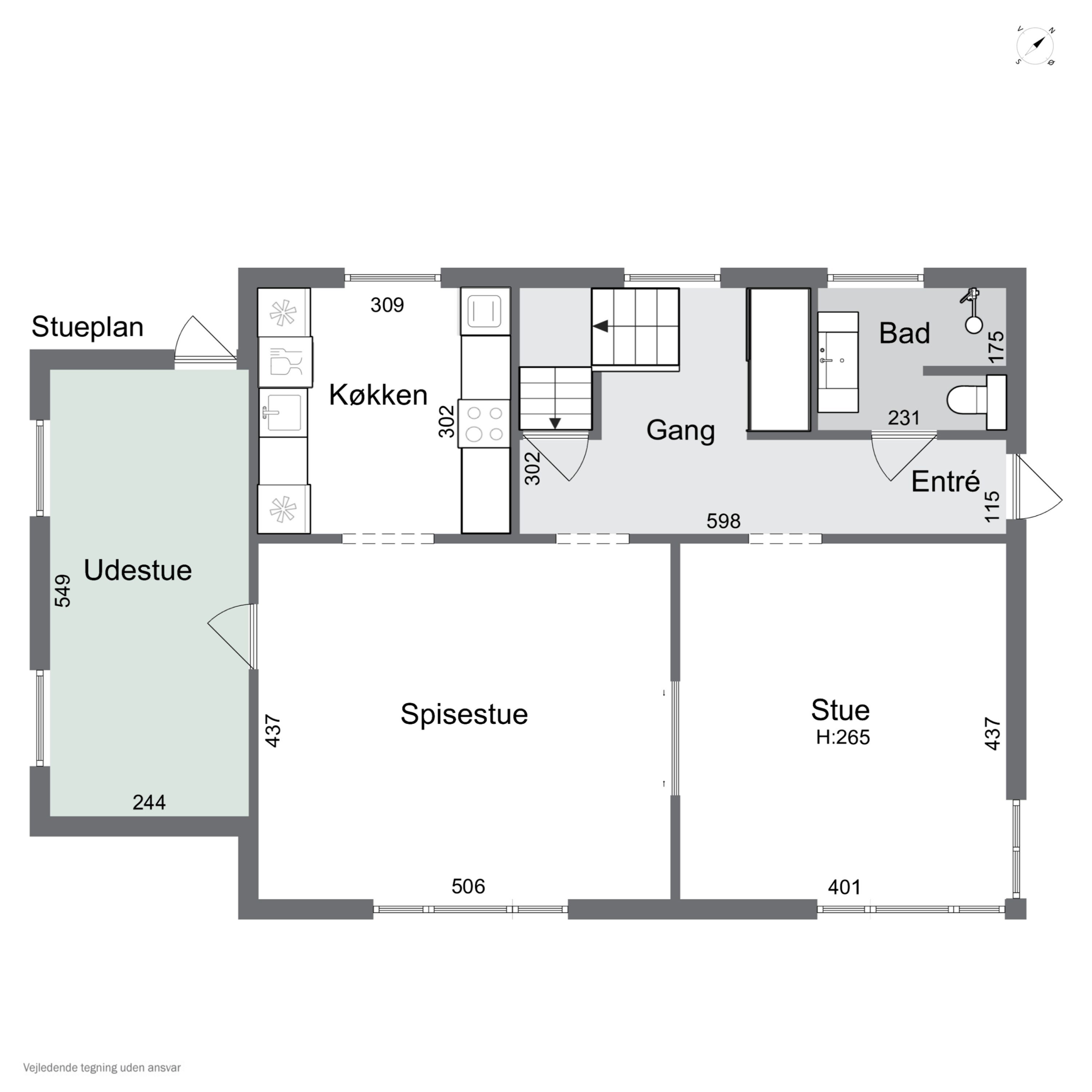 Plantegninger billede af Simons Bakke 118, Tilsted, 7700 Thisted