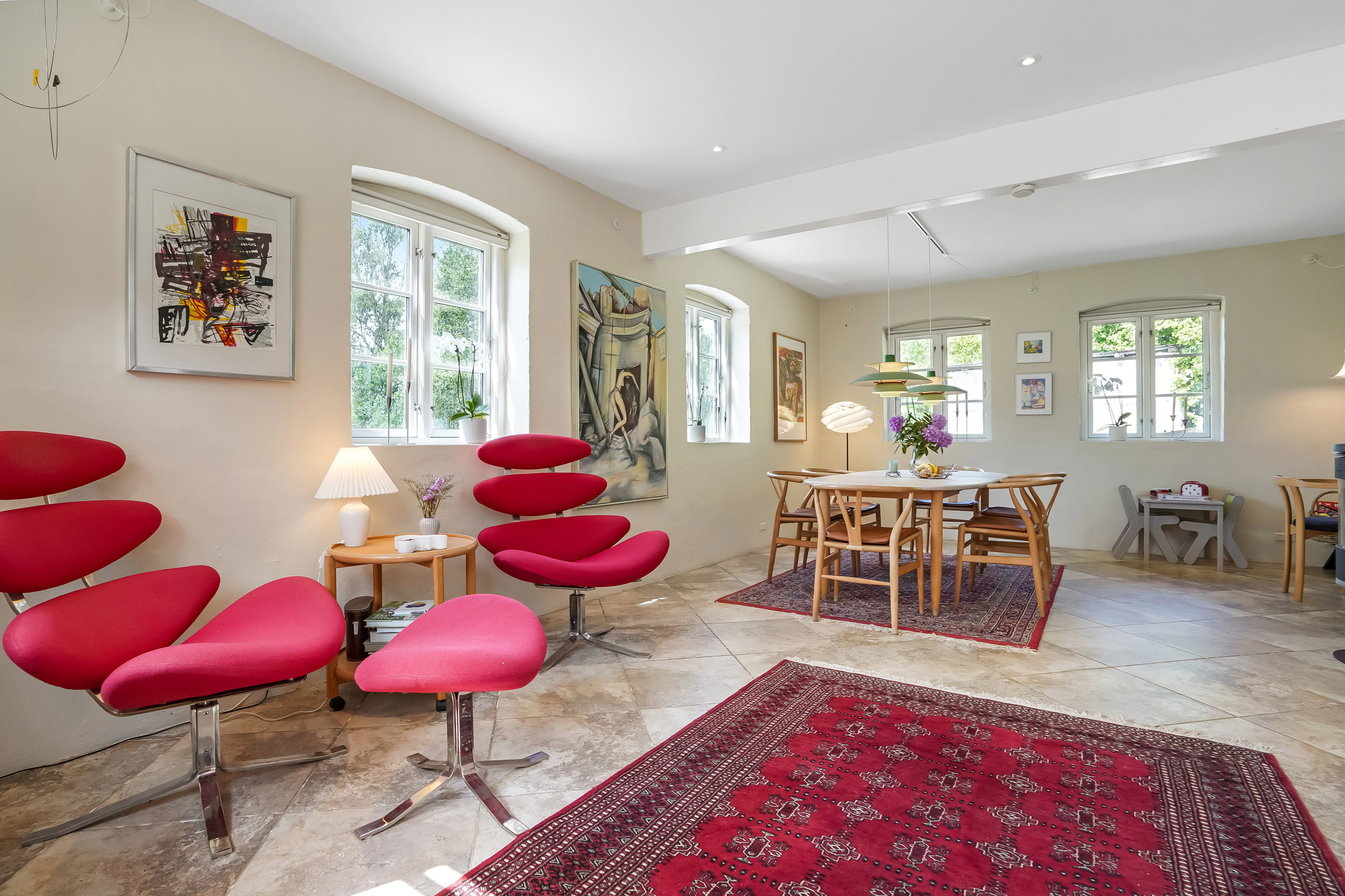 Fremhævet stue billede i fuldskærmstilstand. Billede af Brentebjerg 4, Baaring, 5466 Asperup