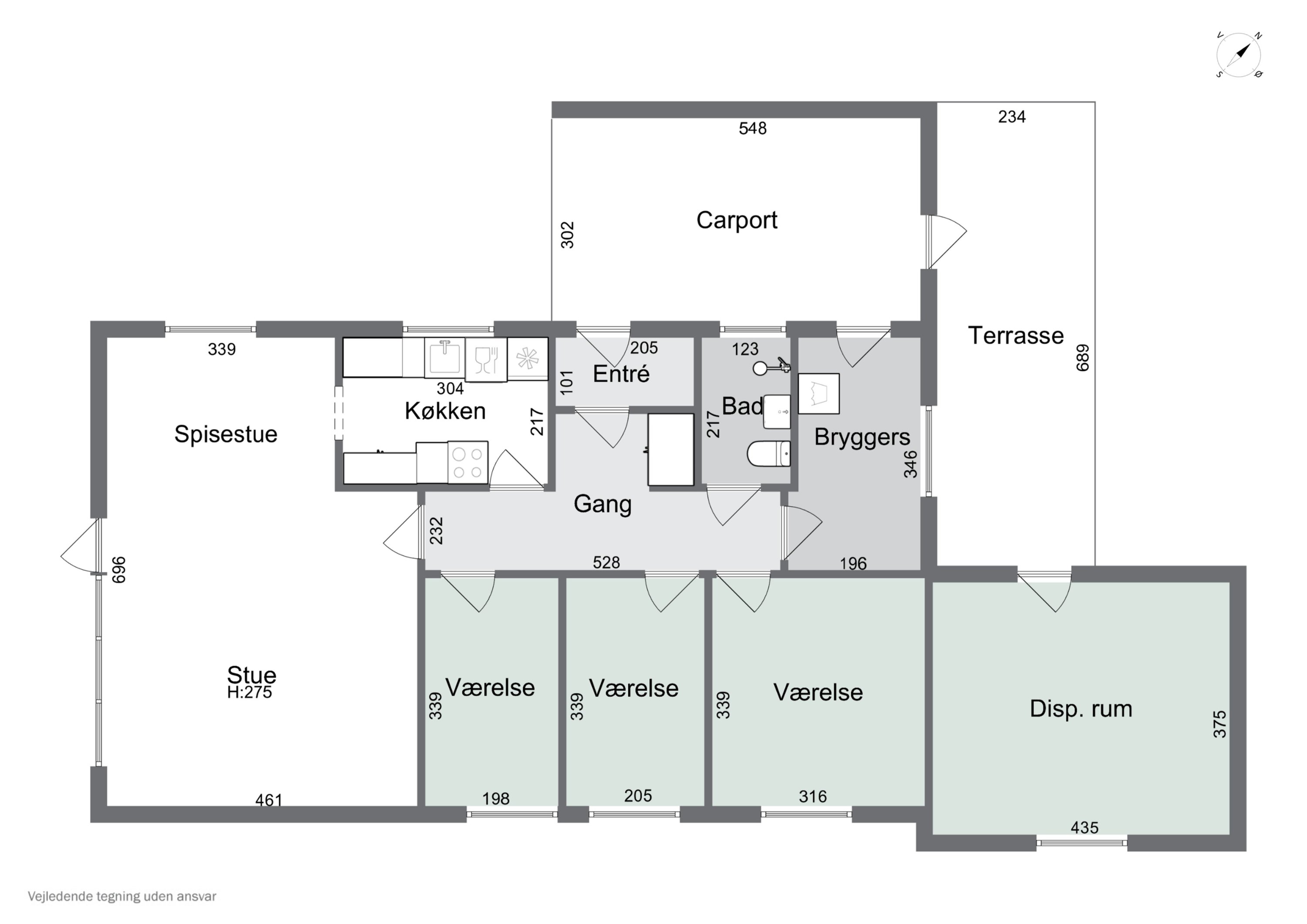 Plantegninger billede af Fynsgade 34, 9870 Sindal