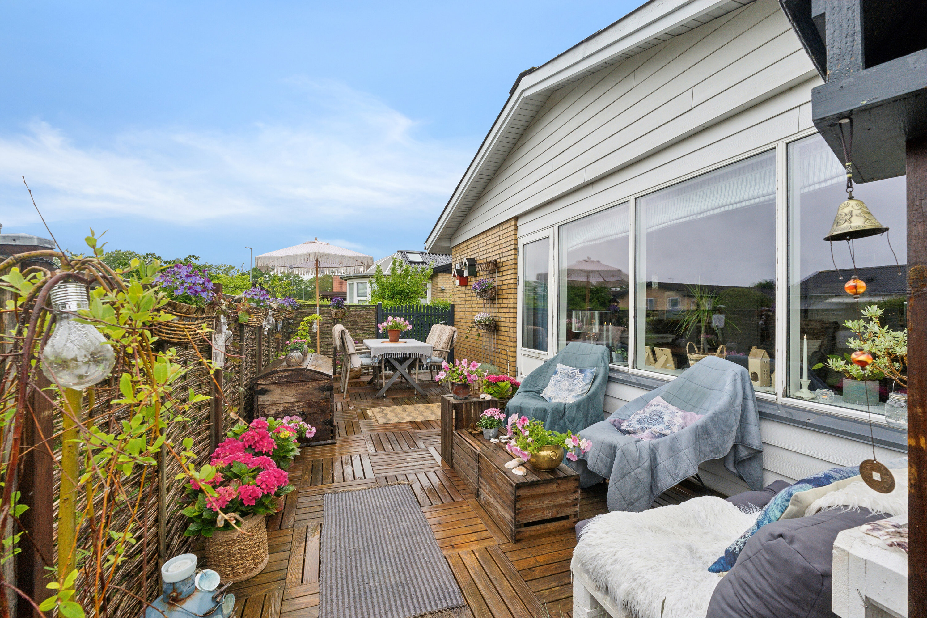 Fremhævet terrasse billede i fuldskærmstilstand. Billede af Fynsgade 34, 9870 Sindal