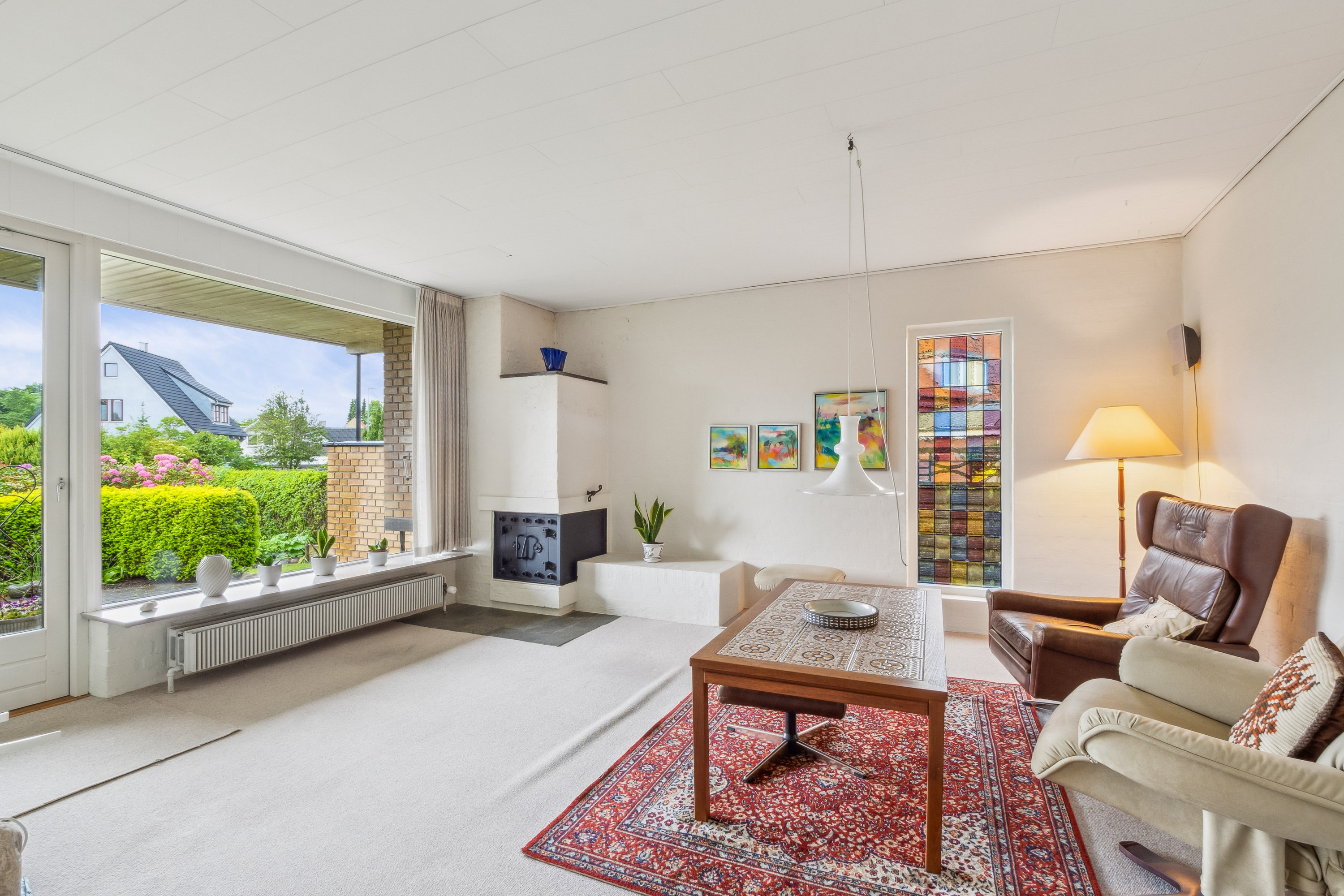 Fremhævet stue billede i fuldskærmstilstand. Billede af Fuglebakken 34, 7900 Nykøbing M