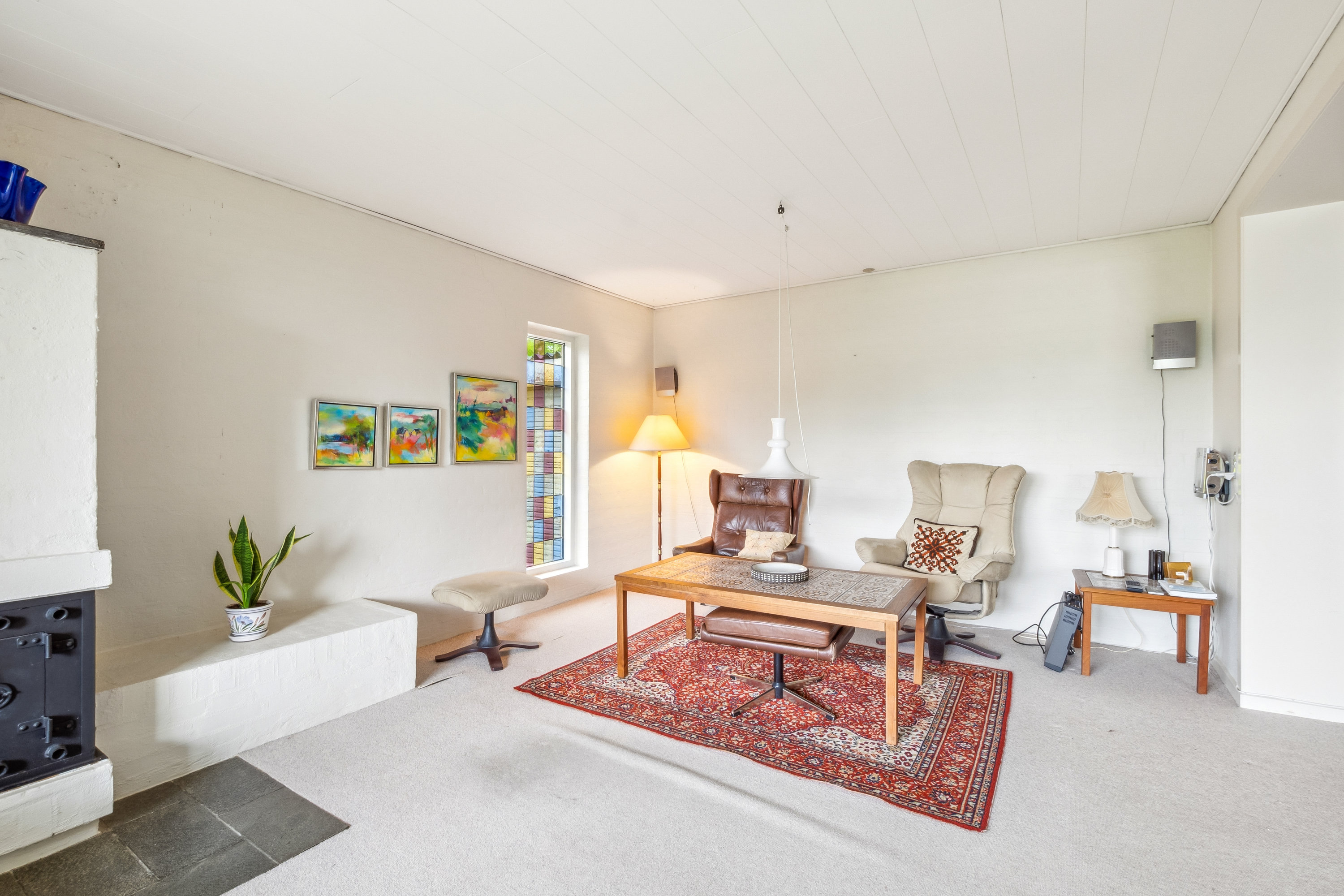 Fremhævet stue billede i fuldskærmstilstand. Billede af Fuglebakken 34, 7900 Nykøbing M