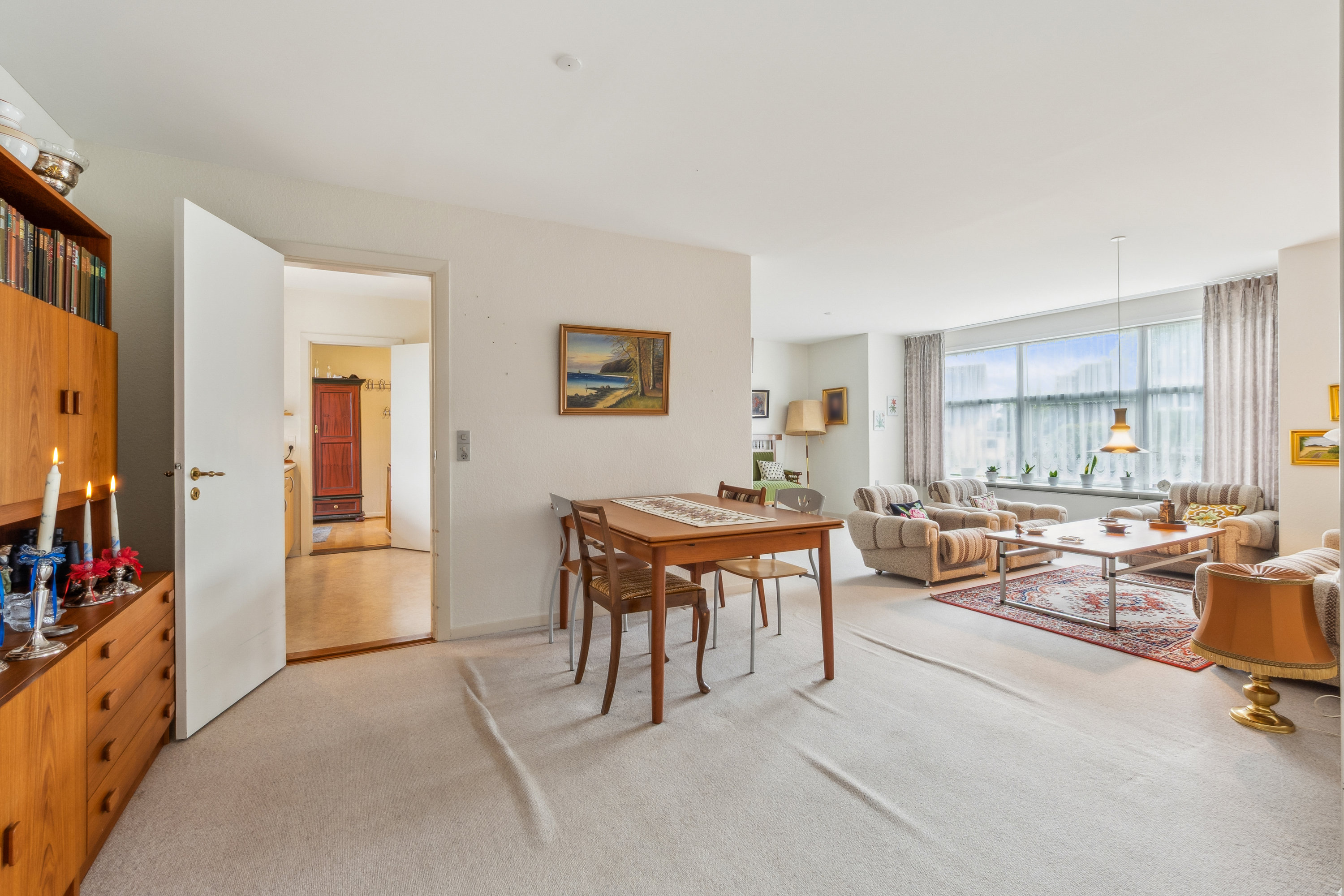 Fremhævet stue billede i fuldskærmstilstand. Billede af Fuglebakken 34, 7900 Nykøbing M