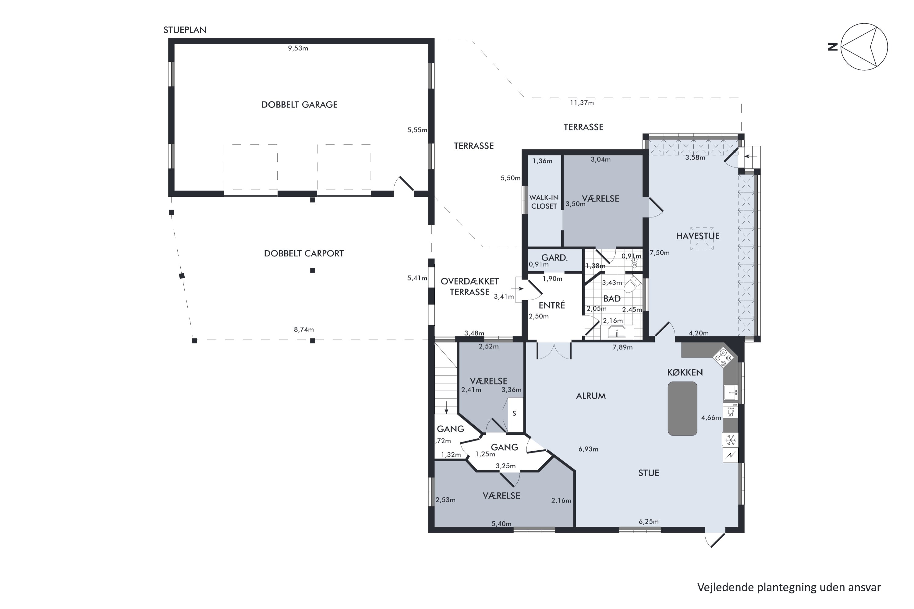 Plantegninger billede af Vesterlandsvej 13, Handest, 8990 Fårup