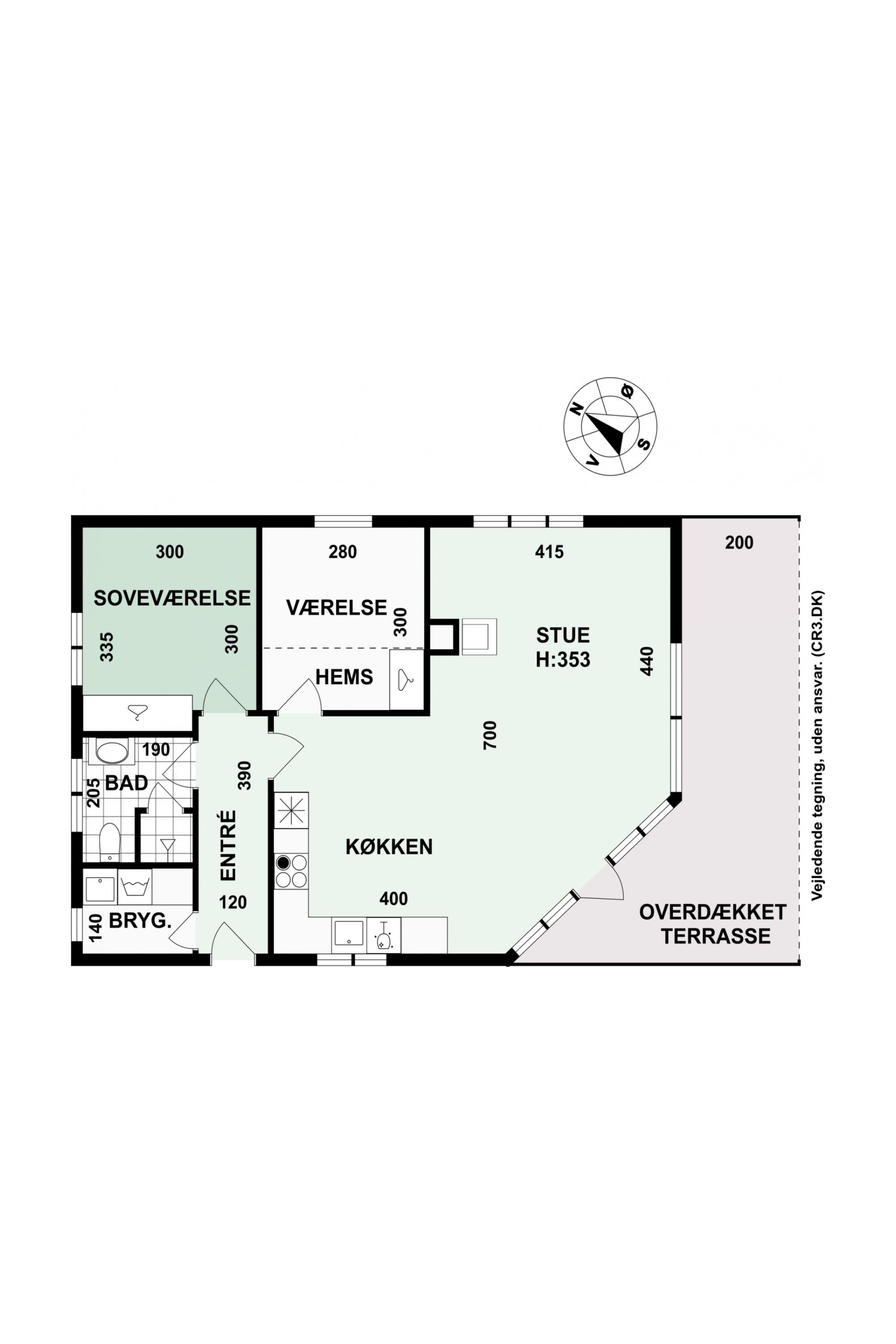 Plantegninger billede af Teilmanns Alle 19, 3100 Hornbæk