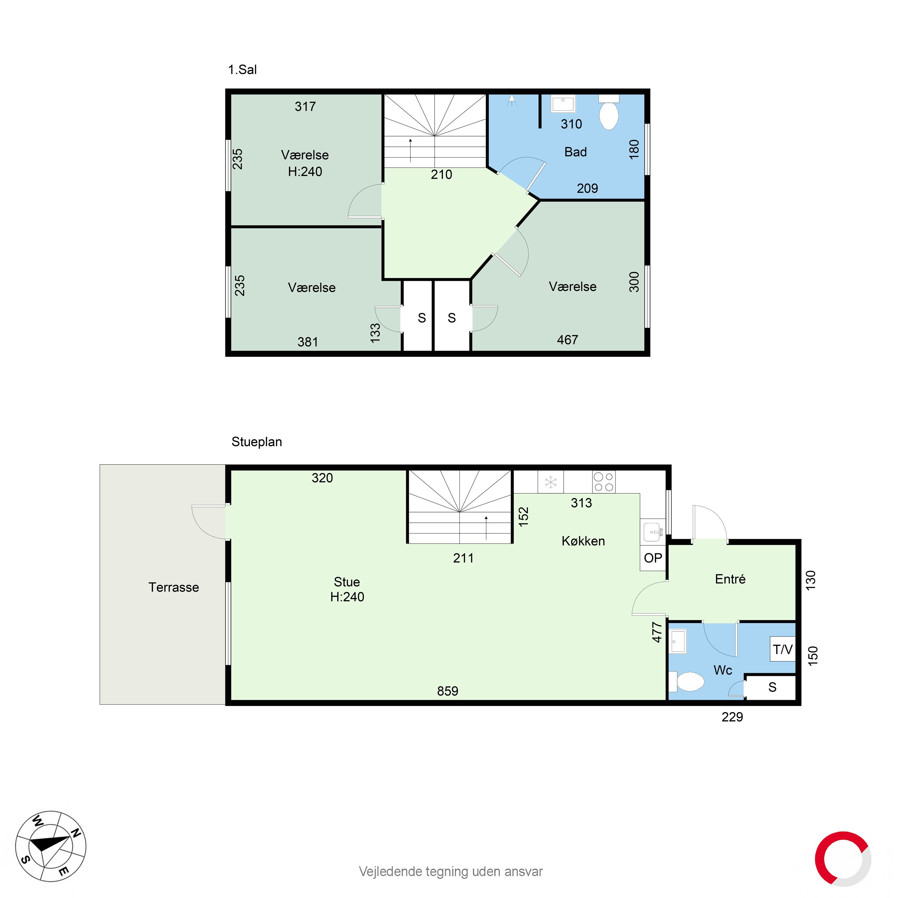 Plantegninger billede af Ranunkelvej 225, 8471 Sabro