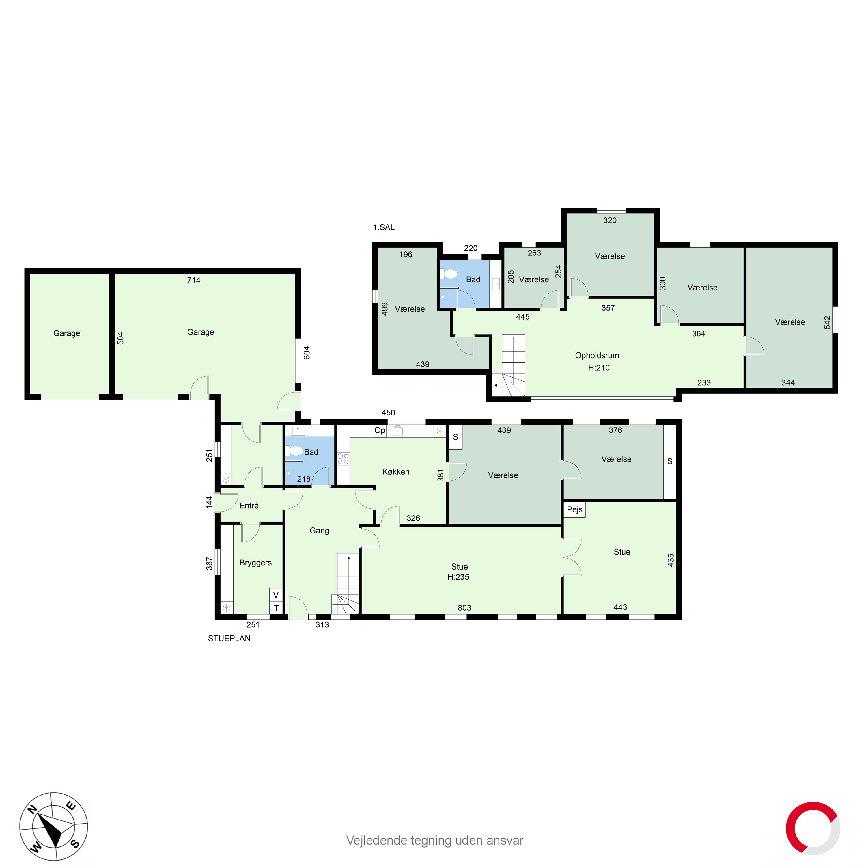 Plantegninger billede af Vistoftvej 40, 8471 Sabro