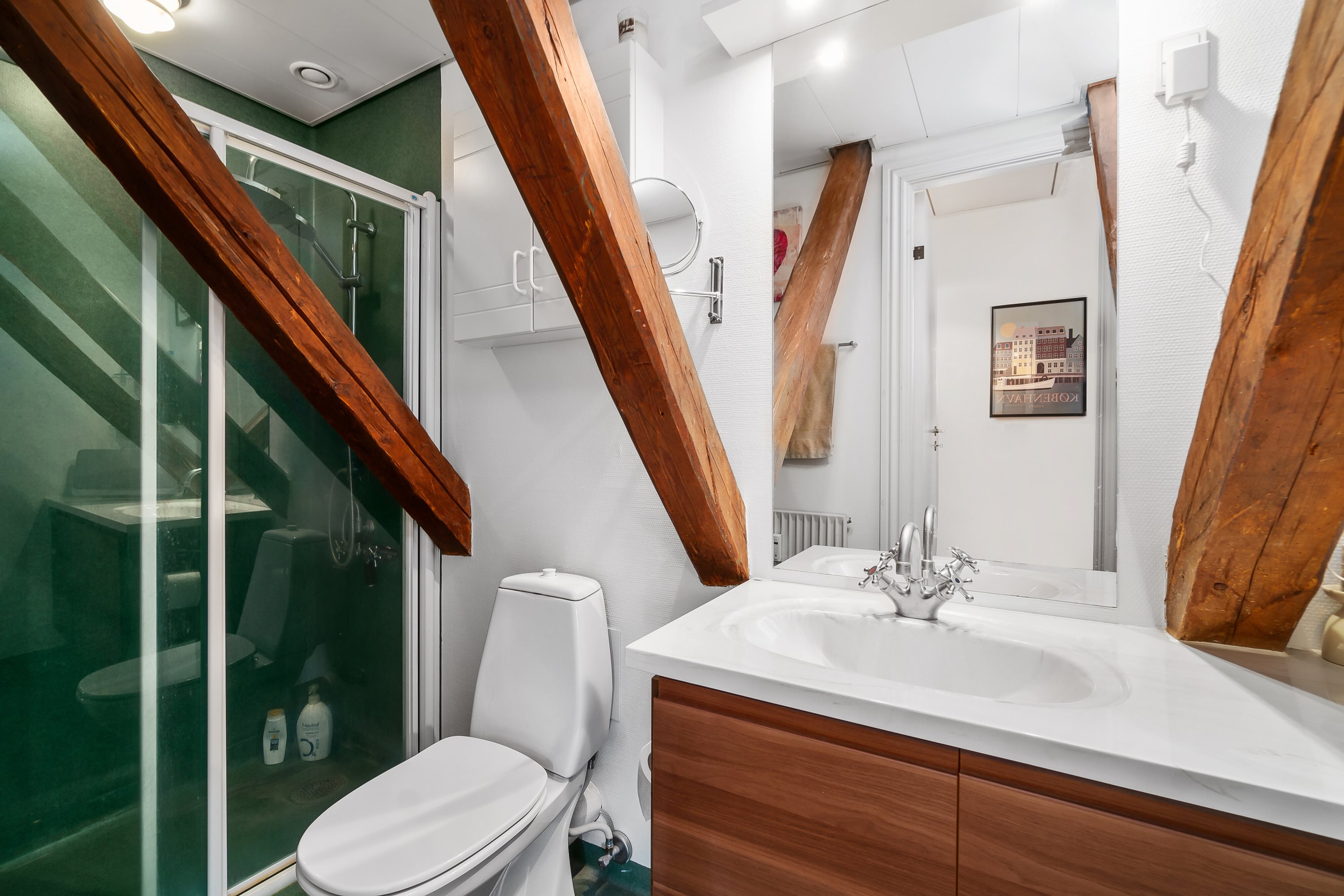 Fremhævet toilet billede i fuldskærmstilstand. Billede af Trørødvej 28B, 1. 9., 2950 Vedbæk