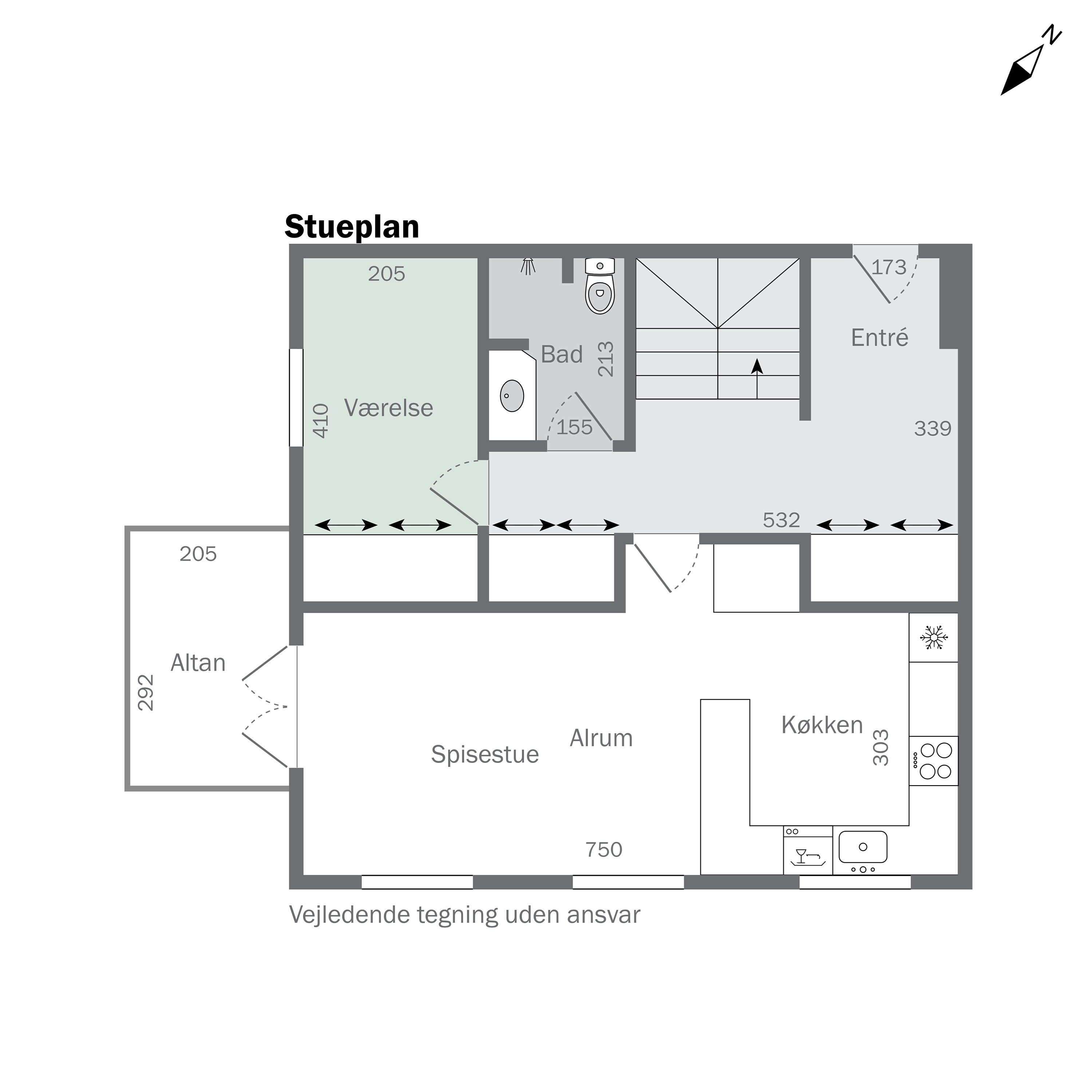 Plantegninger billede af Trørødvej 28B, 1. 9., 2950 Vedbæk