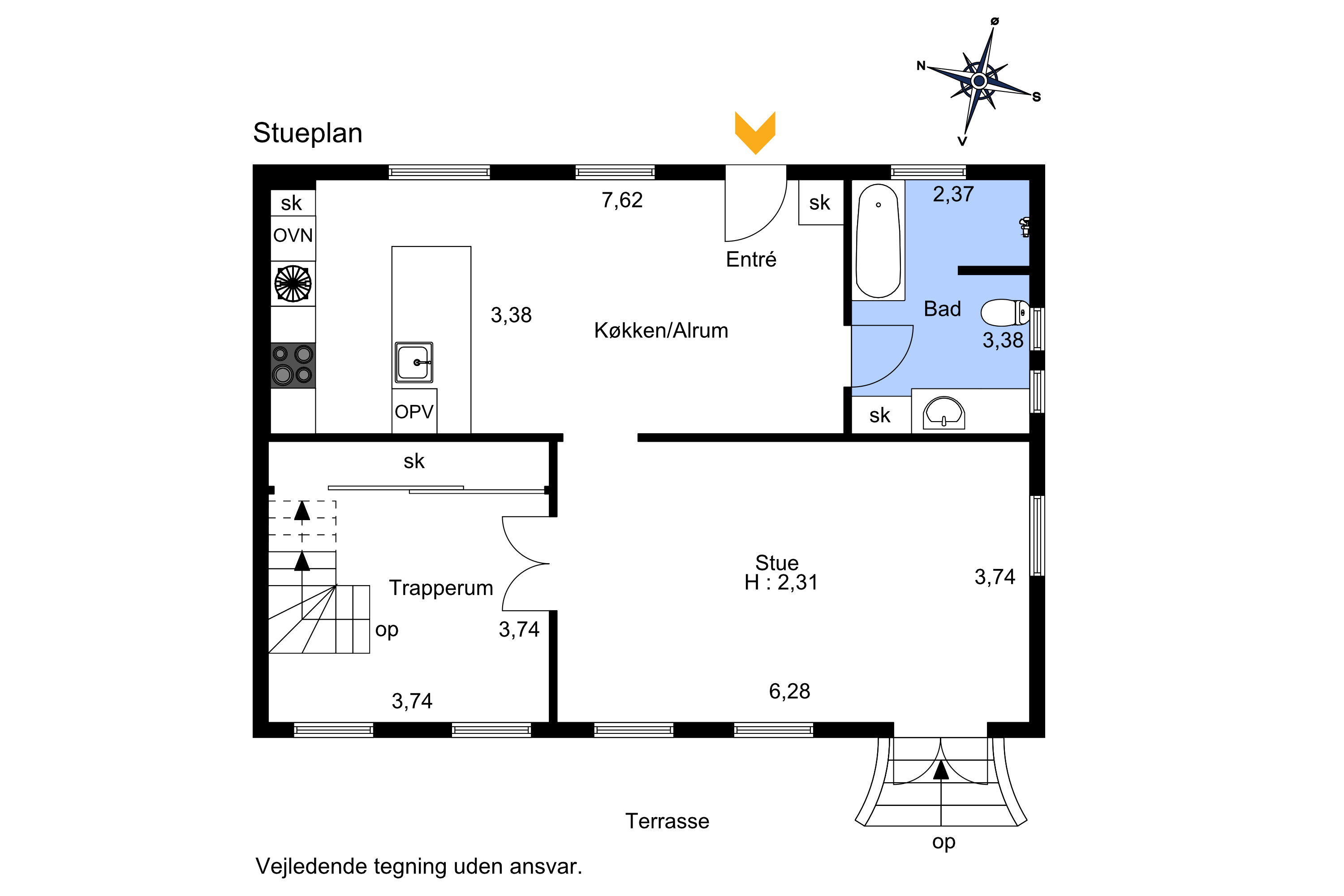 Plantegninger billede af Kirketoften 1, Virring, 8960 Randers SØ