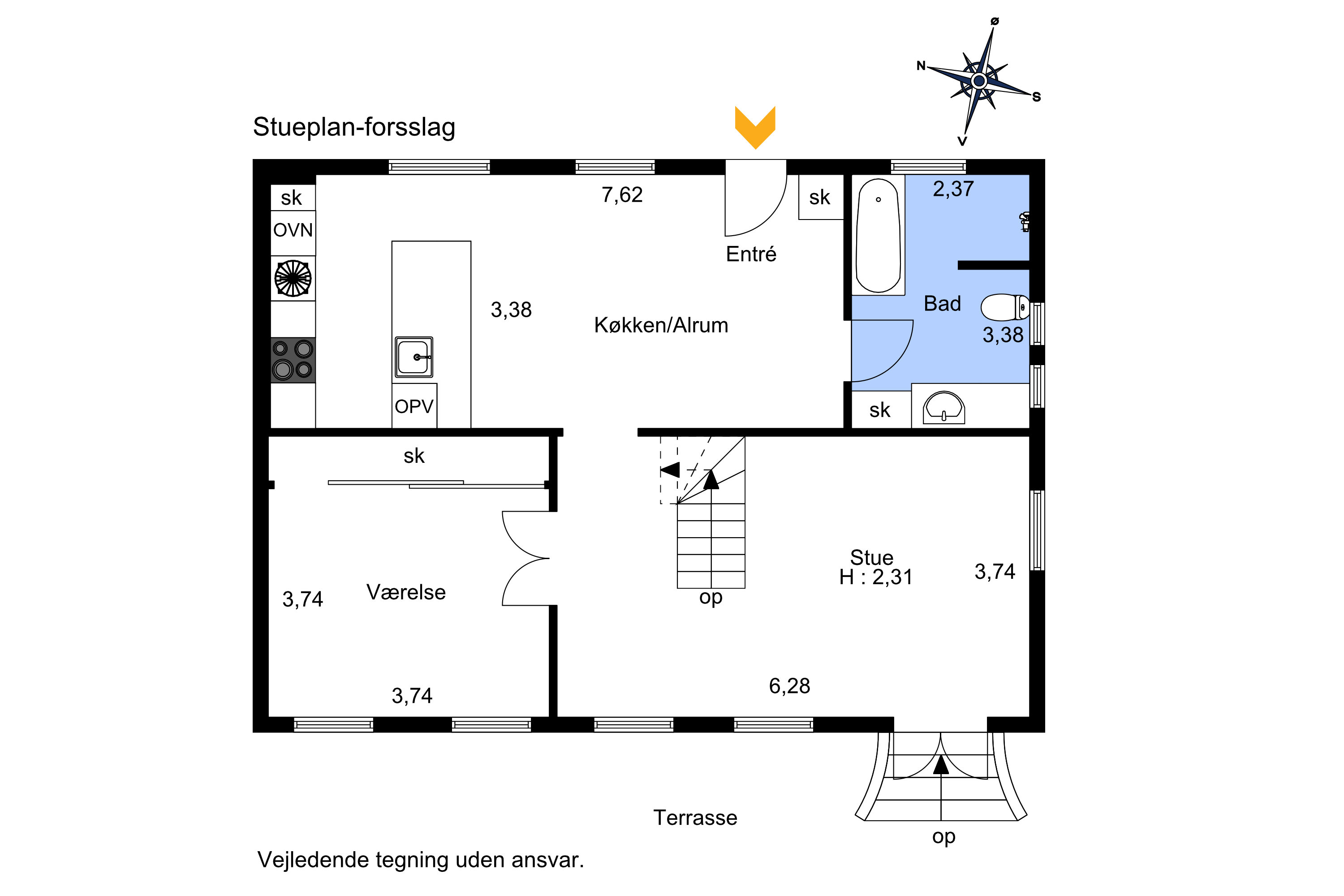 Plantegninger billede af Kirketoften 1, Virring, 8960 Randers SØ