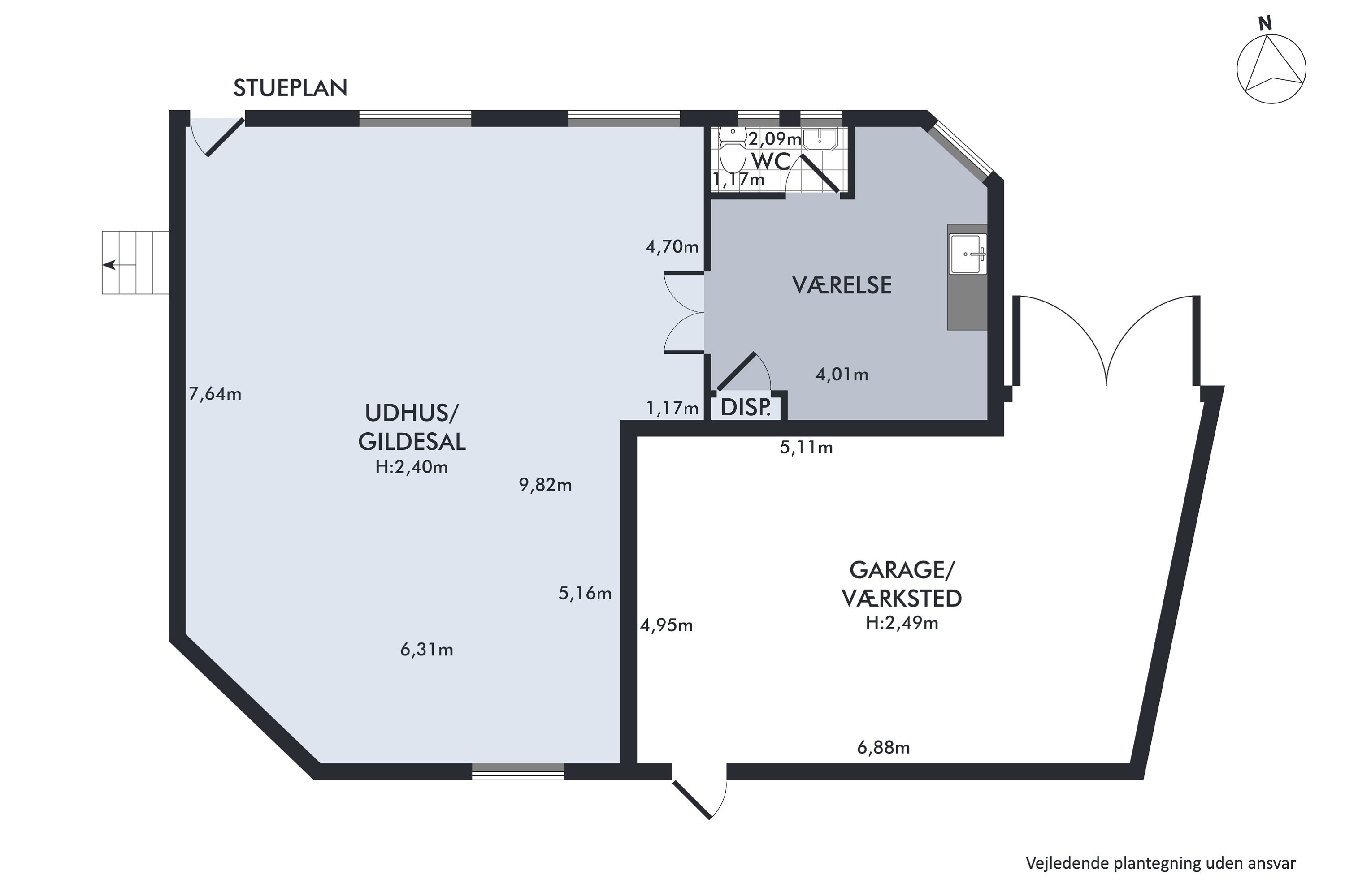 Plantegninger billede af Bjergsted Byvej 11, Bjergsted, 4450 Jyderup