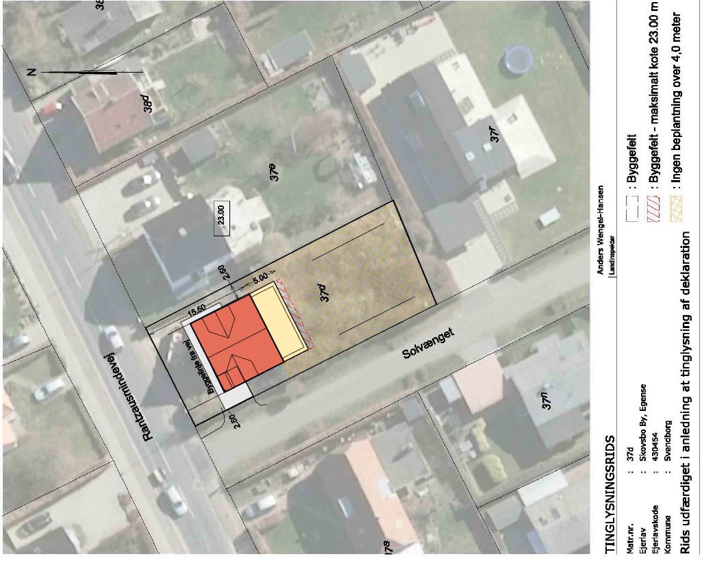 Fremhævet kort over evt nyt hus billede i fuldskærmstilstand. Billede af Rantzausmindevej 47, 5700 Svendborg