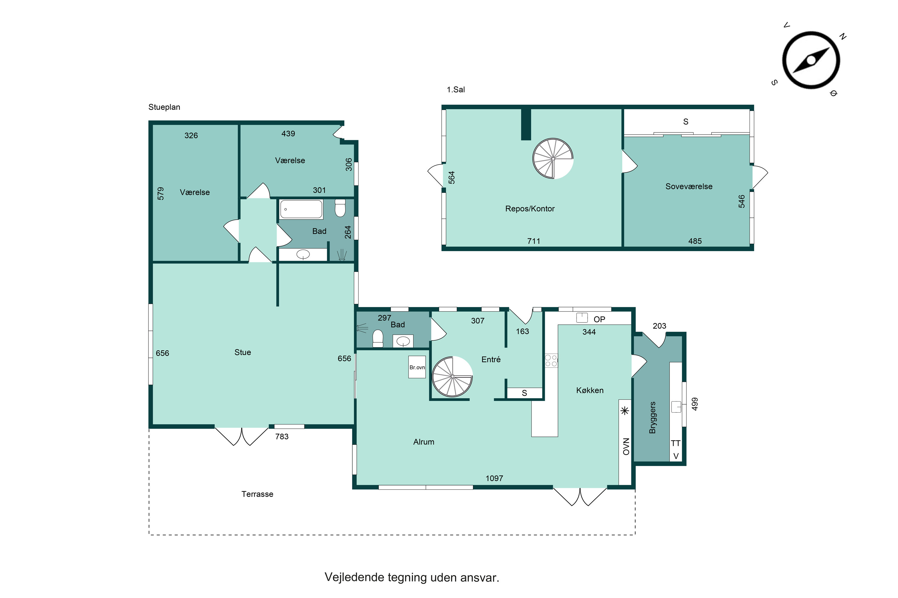 Plantegninger billede af Værvej 55, 8700 Horsens