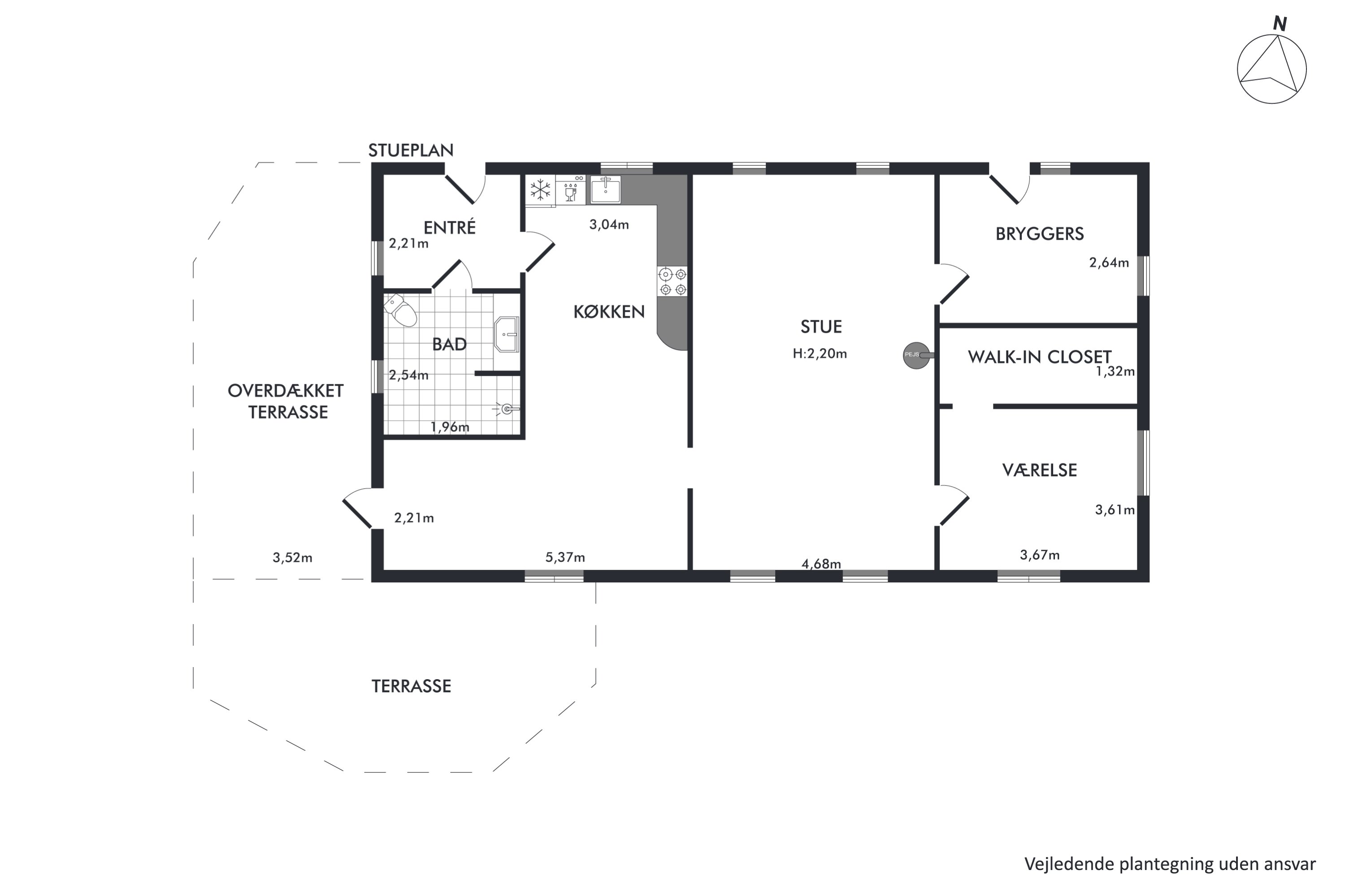 Plantegninger billede af Nørreåvej 25, Vejrum, 8830 Tjele
