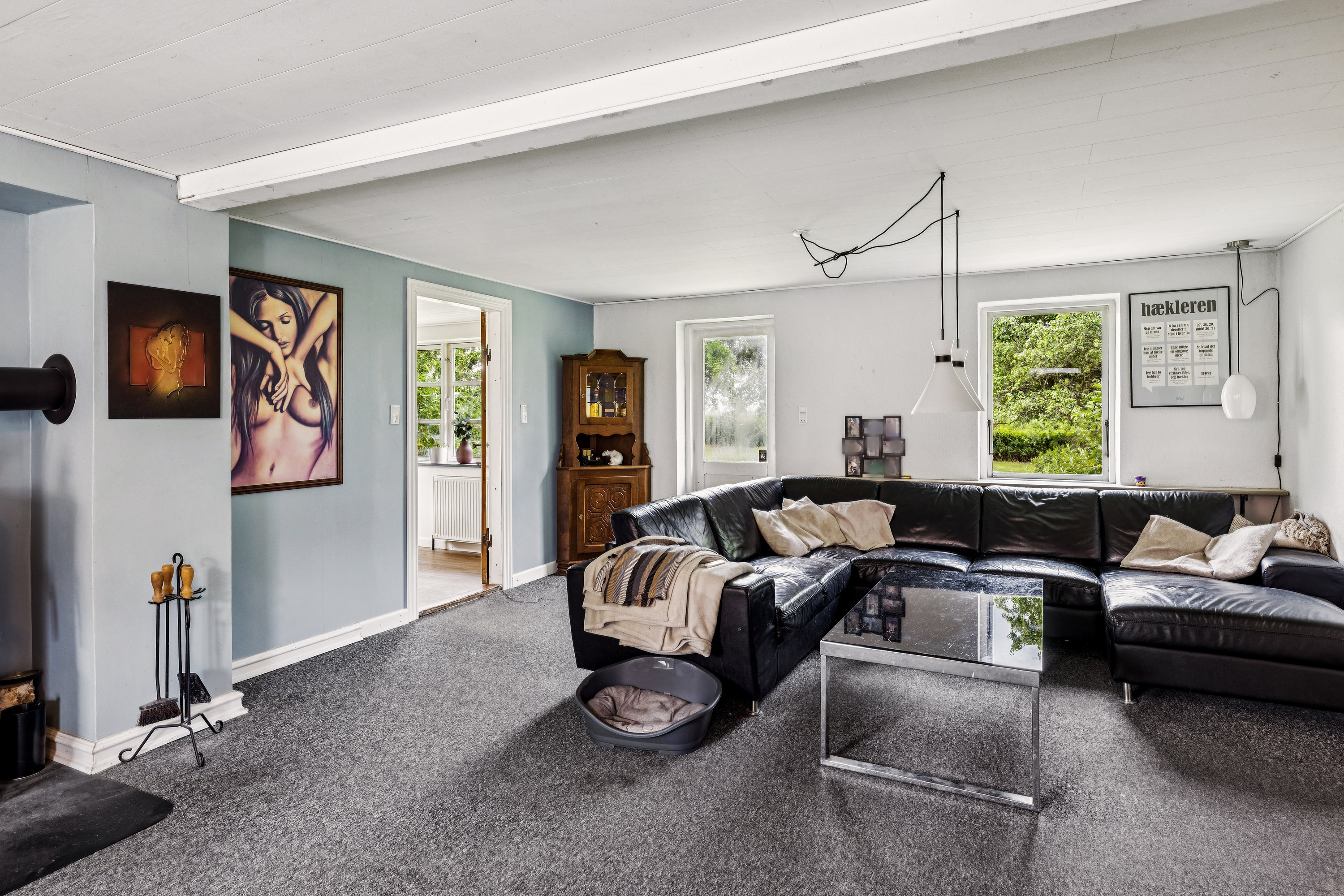 Fremhævet stue billede i fuldskærmstilstand. Billede af Nørreåvej 25, Vejrum, 8830 Tjele