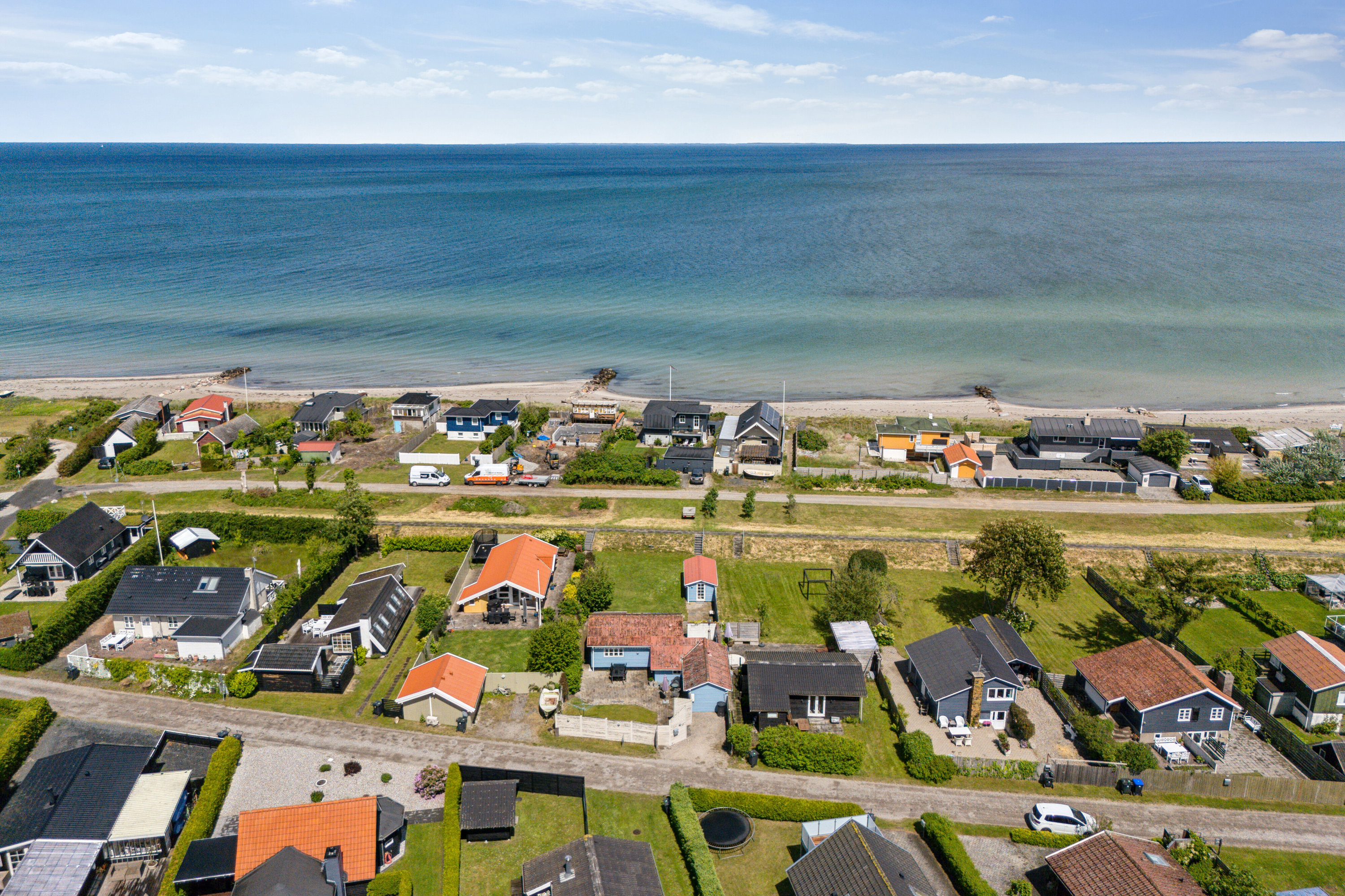 Fremhævet luftfoto billede i fuldskærmstilstand. Billede af Platanvej 51, Tørresø Strand, 5450 Otterup