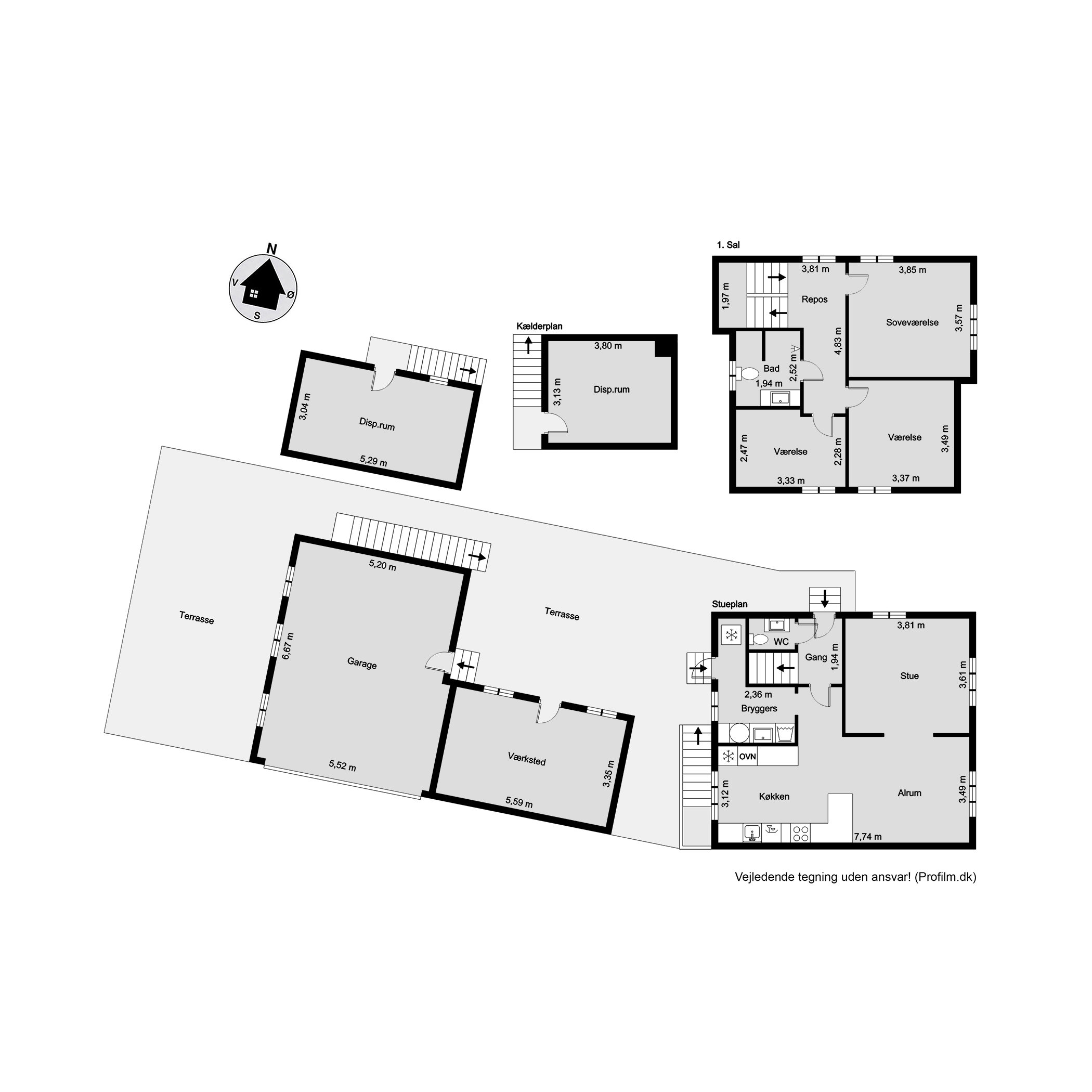 Plantegninger billede af Grejsdalsvej 237, Grejsdalen, 7100 Vejle