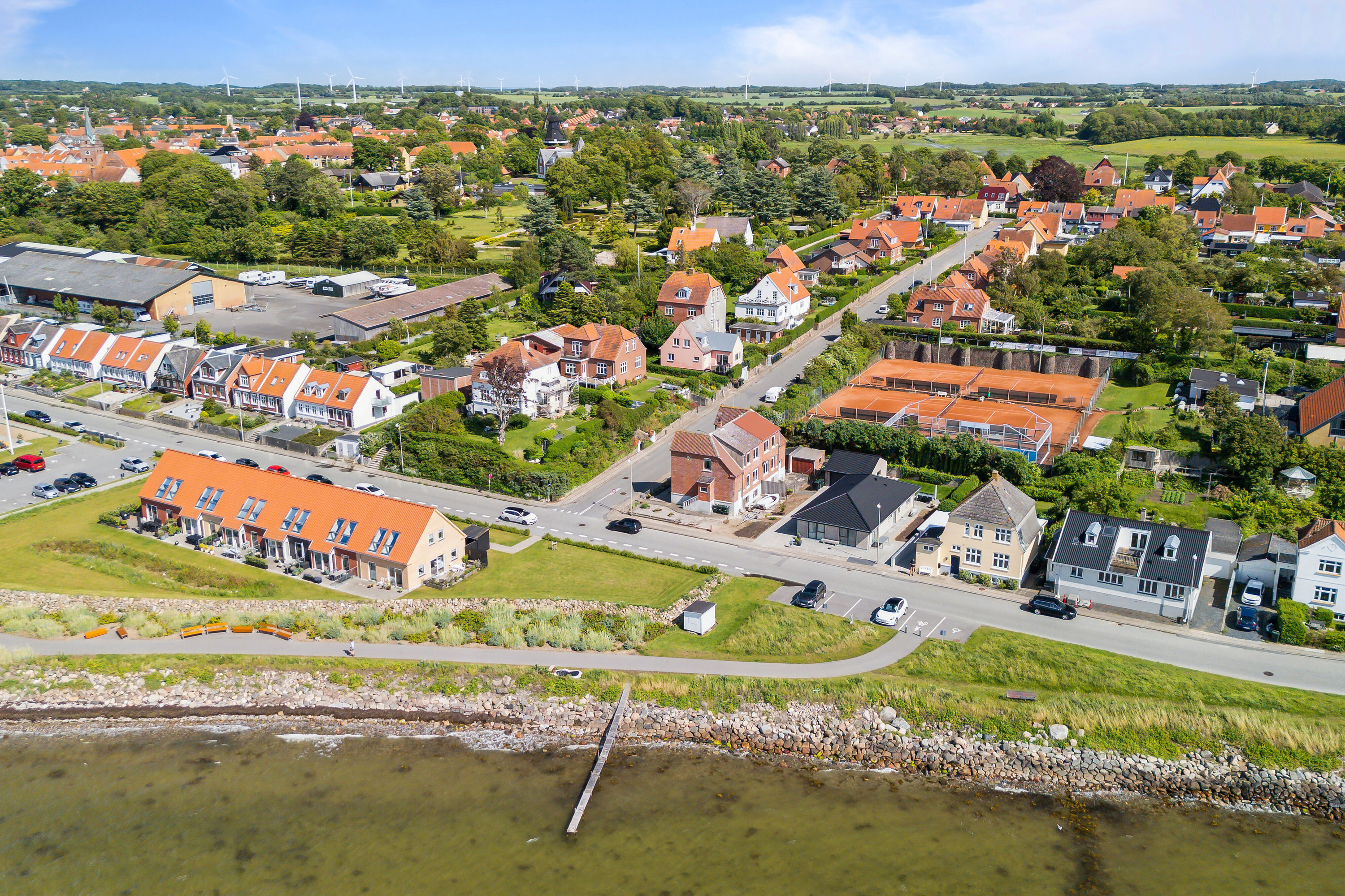 Fremhævet luftfoto billede i fuldskærmstilstand. Billede af Teglbakken 21, 5900 Rudkøbing