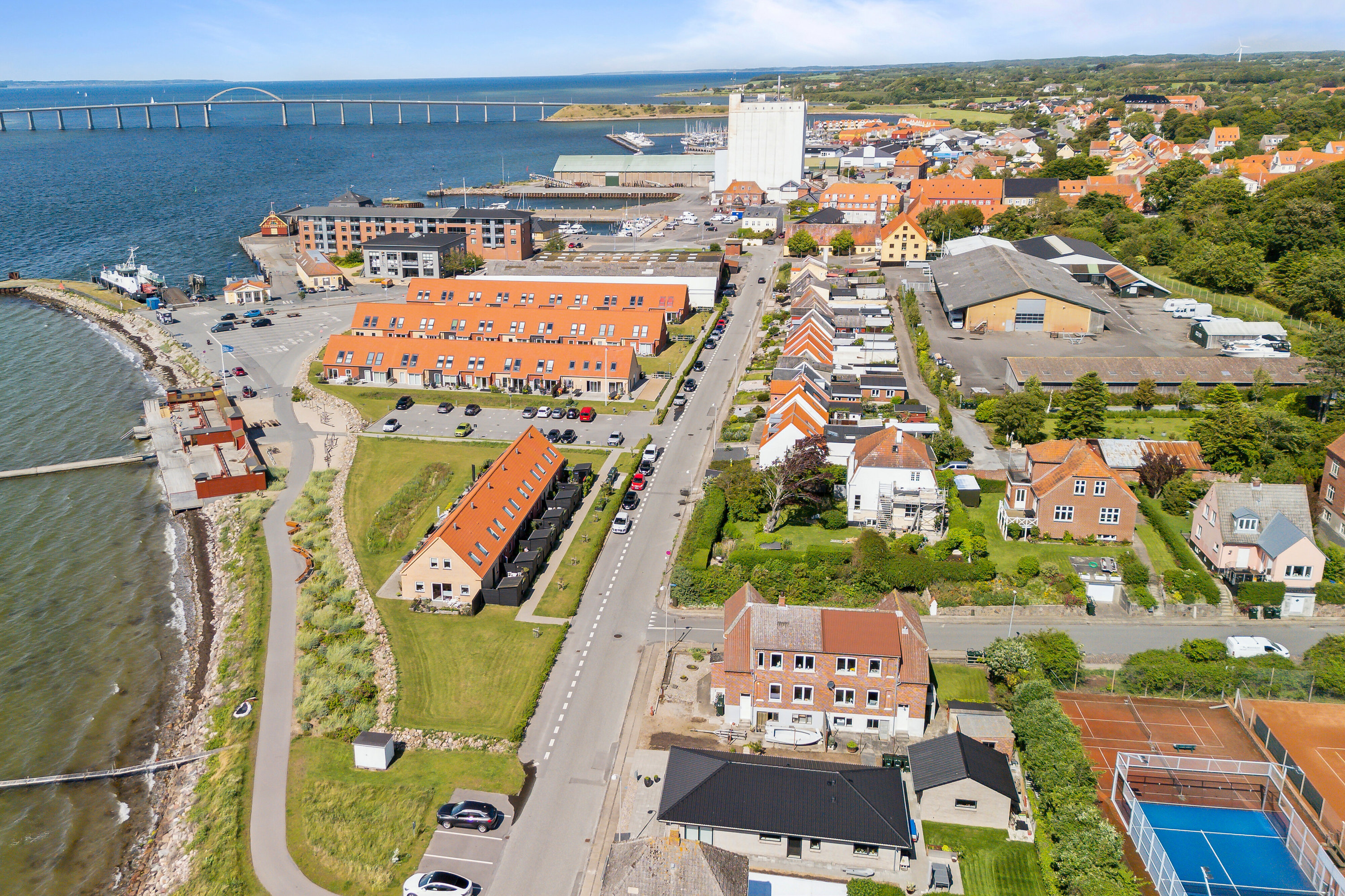 Fremhævet luftfoto billede i fuldskærmstilstand. Billede af Teglbakken 21, 5900 Rudkøbing