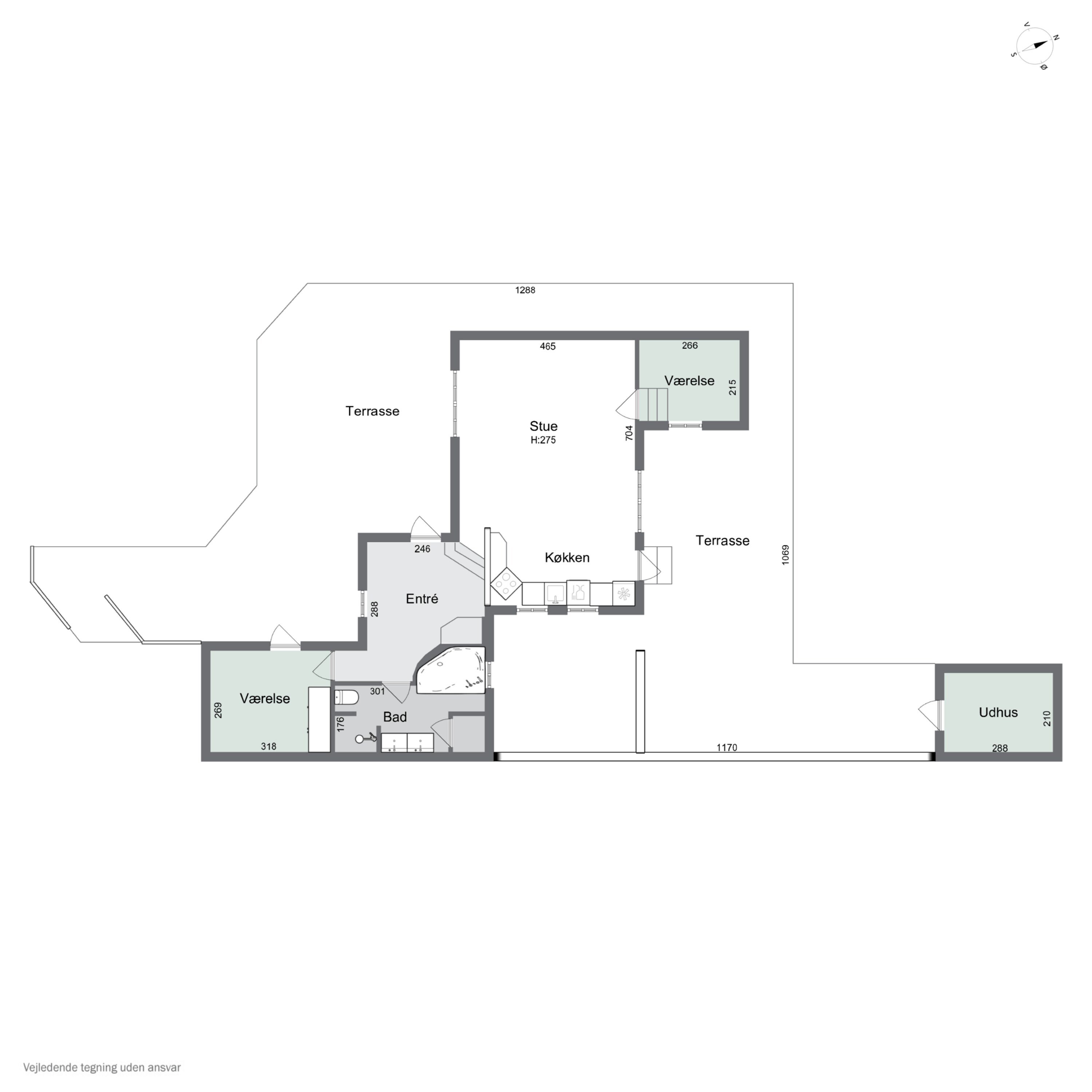 Plantegninger billede af Platanvej 51, Tørresø Strand, 5450 Otterup