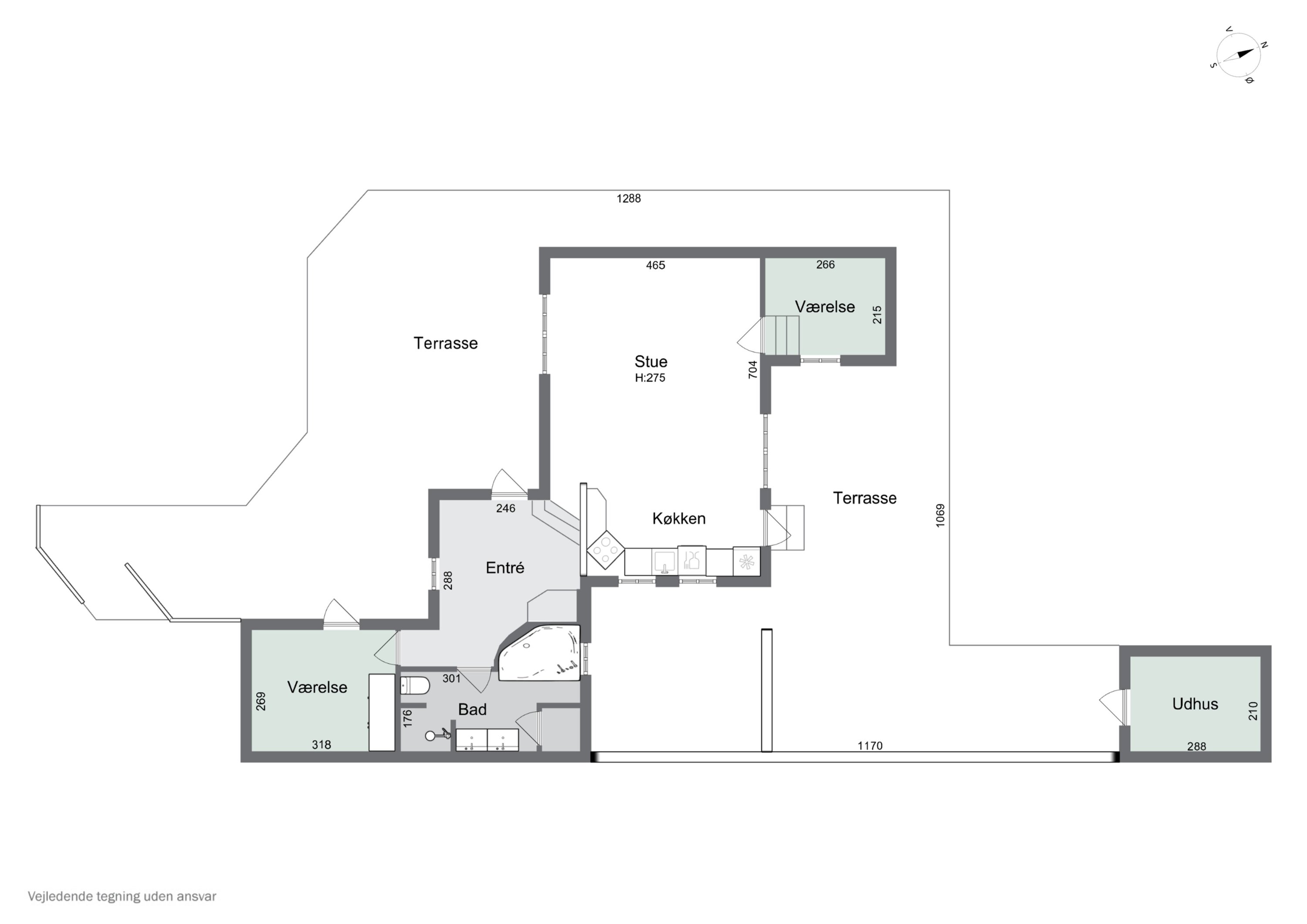 Plantegninger billede af Platanvej 51, Tørresø Strand, 5450 Otterup