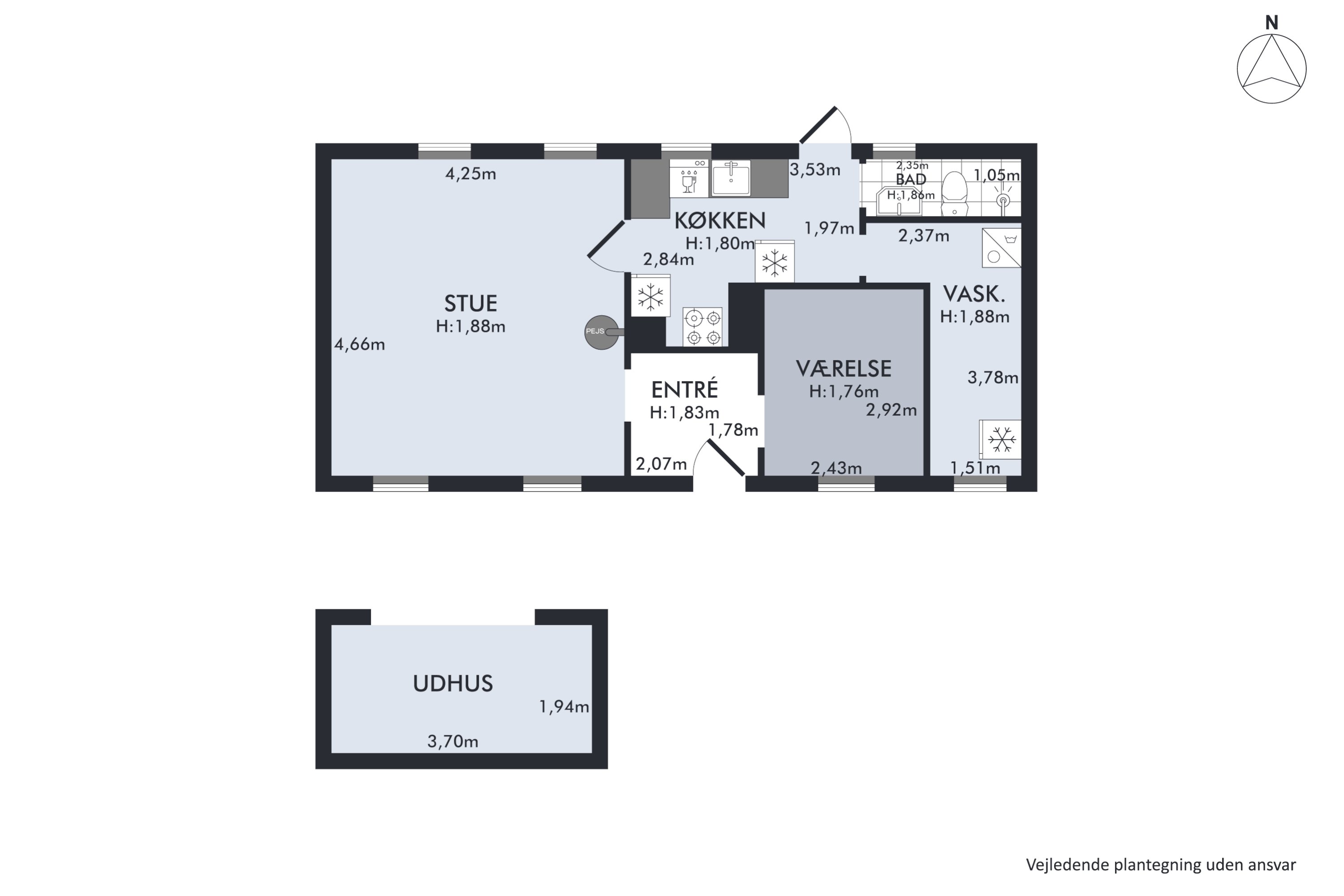Plantegninger billede af Estruplundvej 11, Store Sjørup, 8950 Ørsted