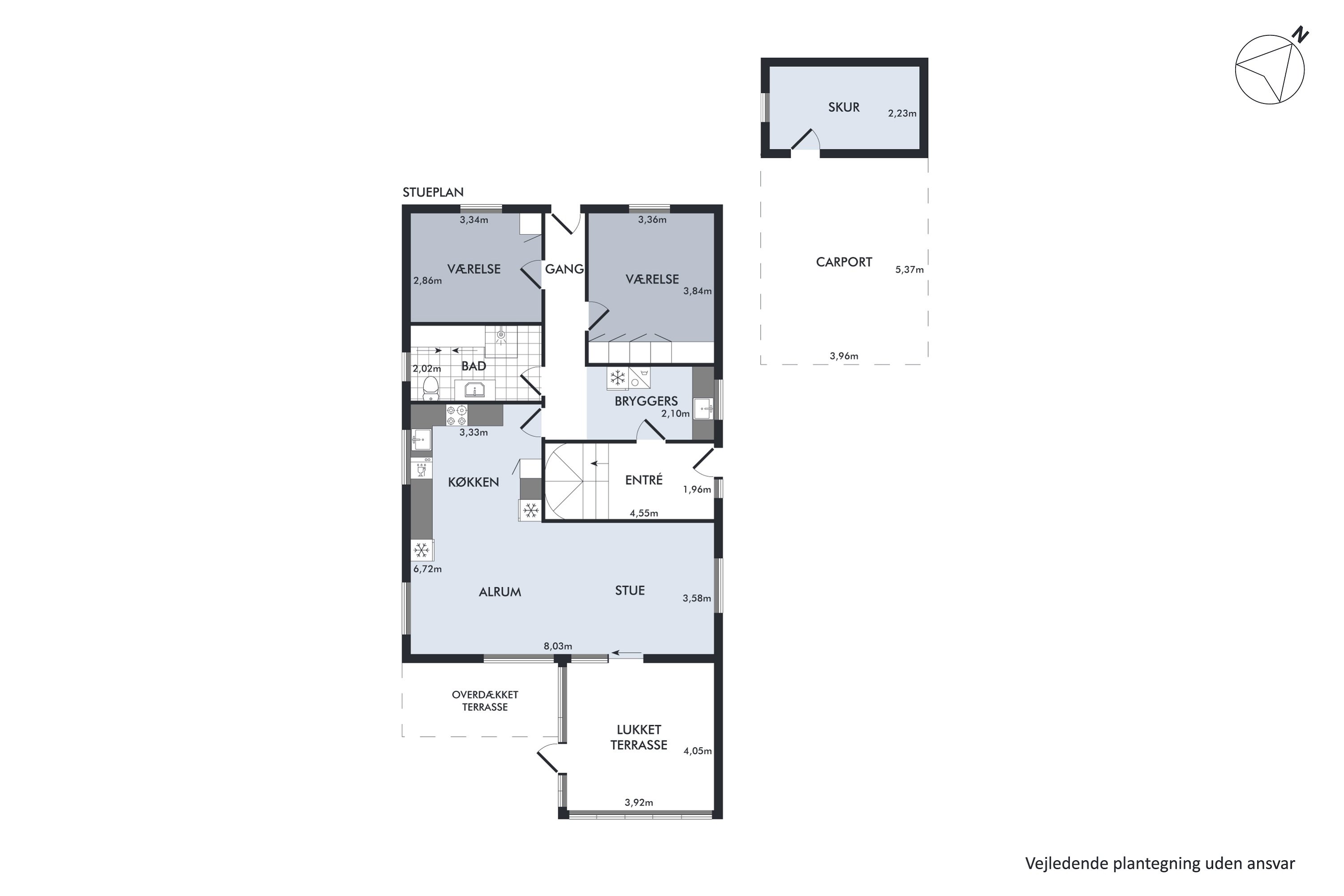 Plantegninger billede af Solvænget 17, Roager, 6760 Ribe