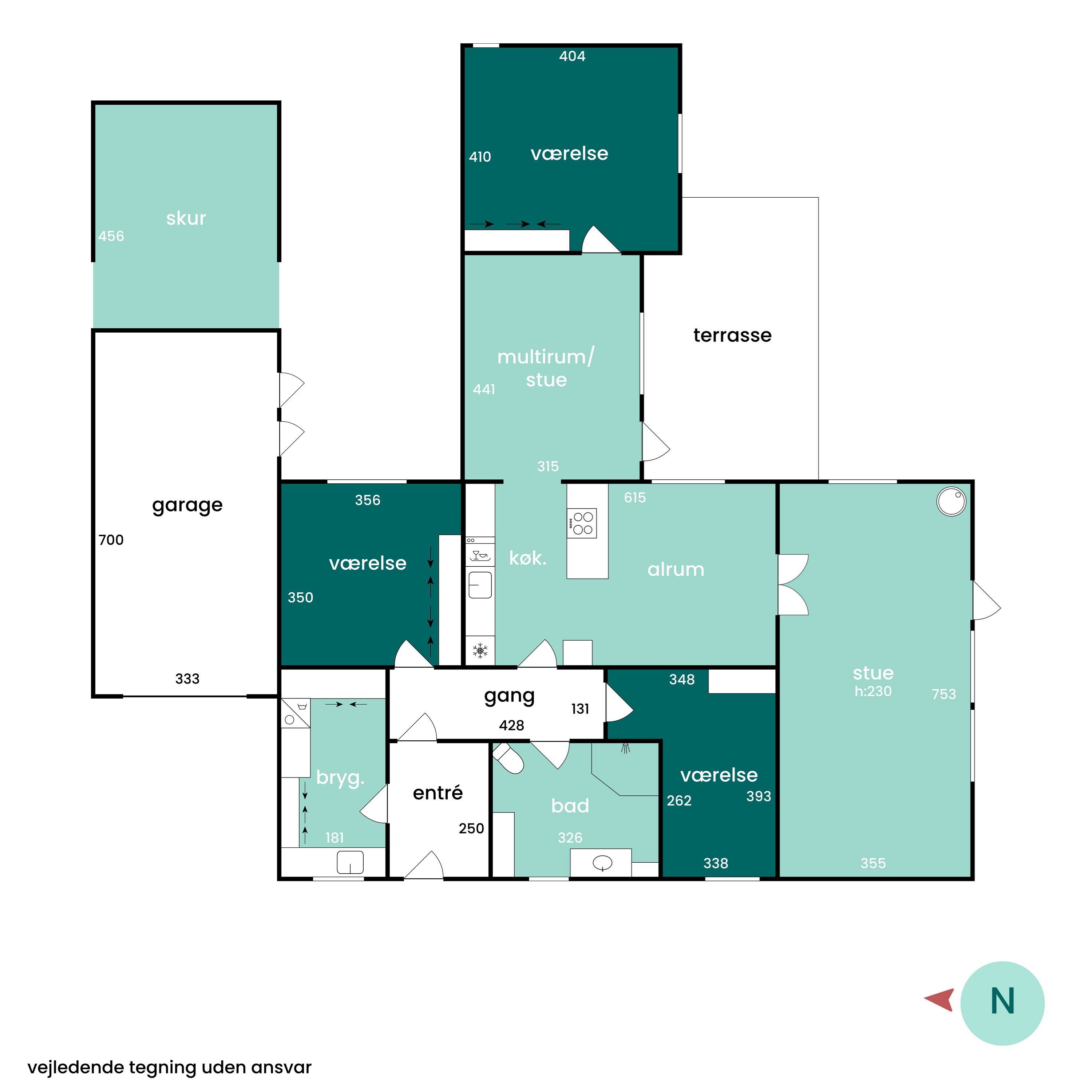 Plantegninger billede af Skolevej 9, Nr Felding, 7500 Holstebro