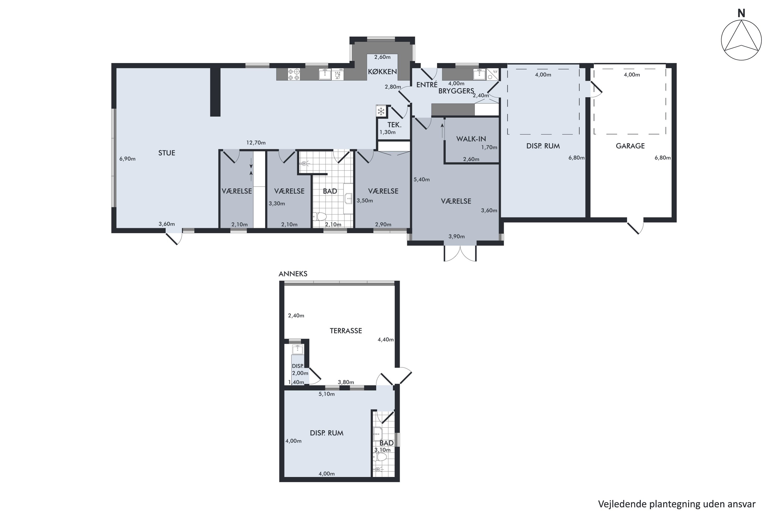 Plantegninger billede af Tørvevej 2, Hulsig, 9990 Skagen
