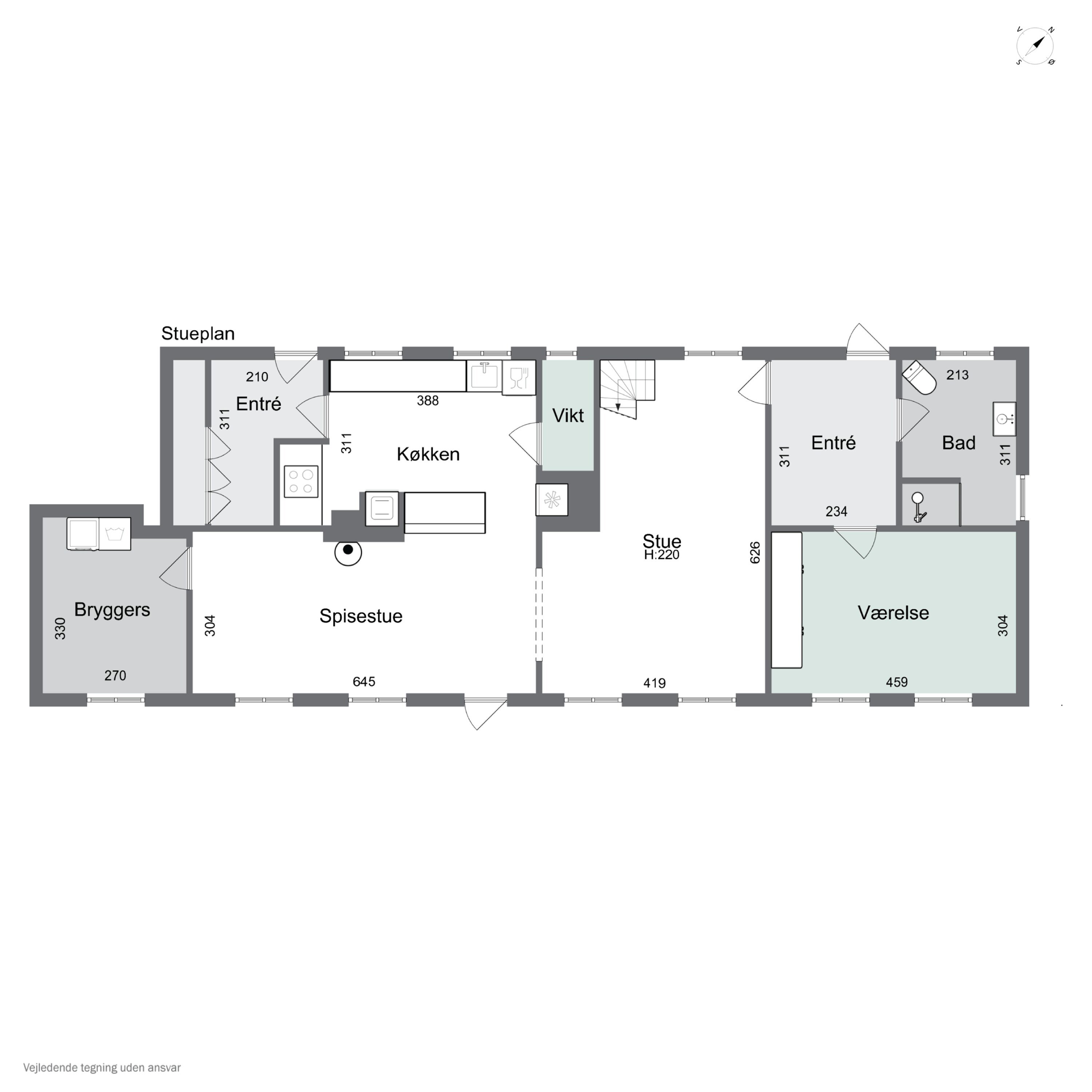 Plantegninger billede af Krækketsvej 3, Østerlars, 3760 Gudhjem