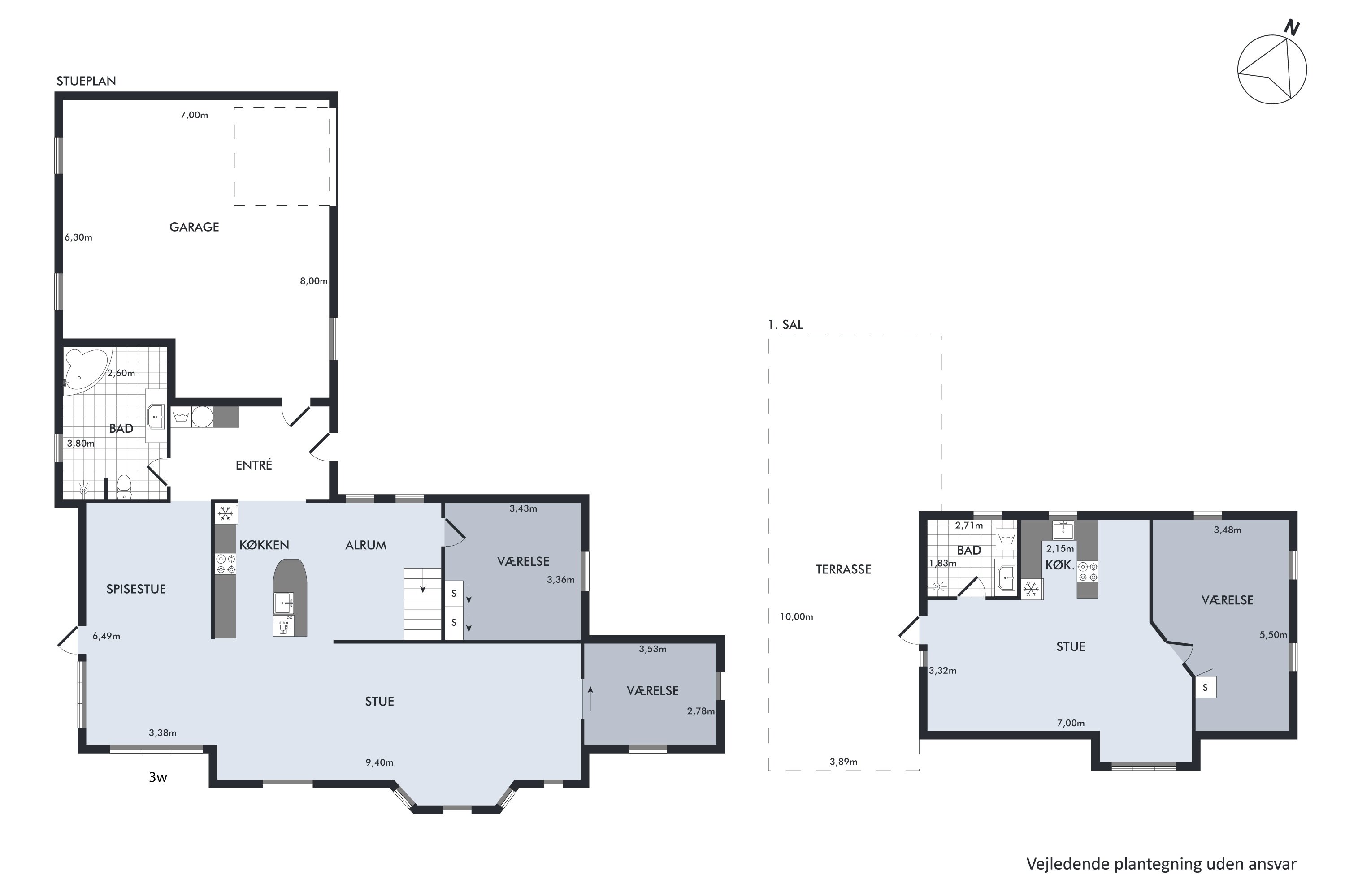 Plantegninger billede af Attrupvej 4, 9460 Brovst