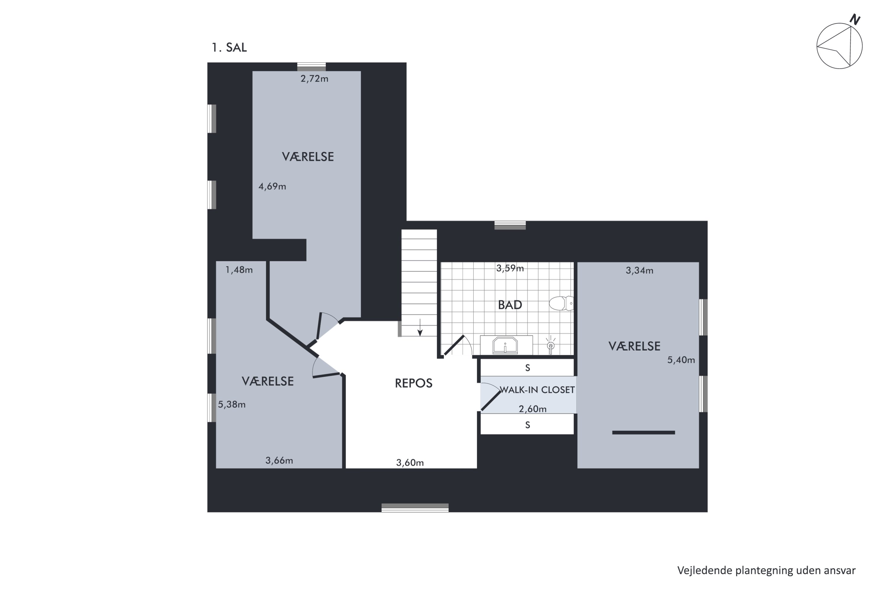 Plantegninger billede af Aagade 14, 9440 Aabybro