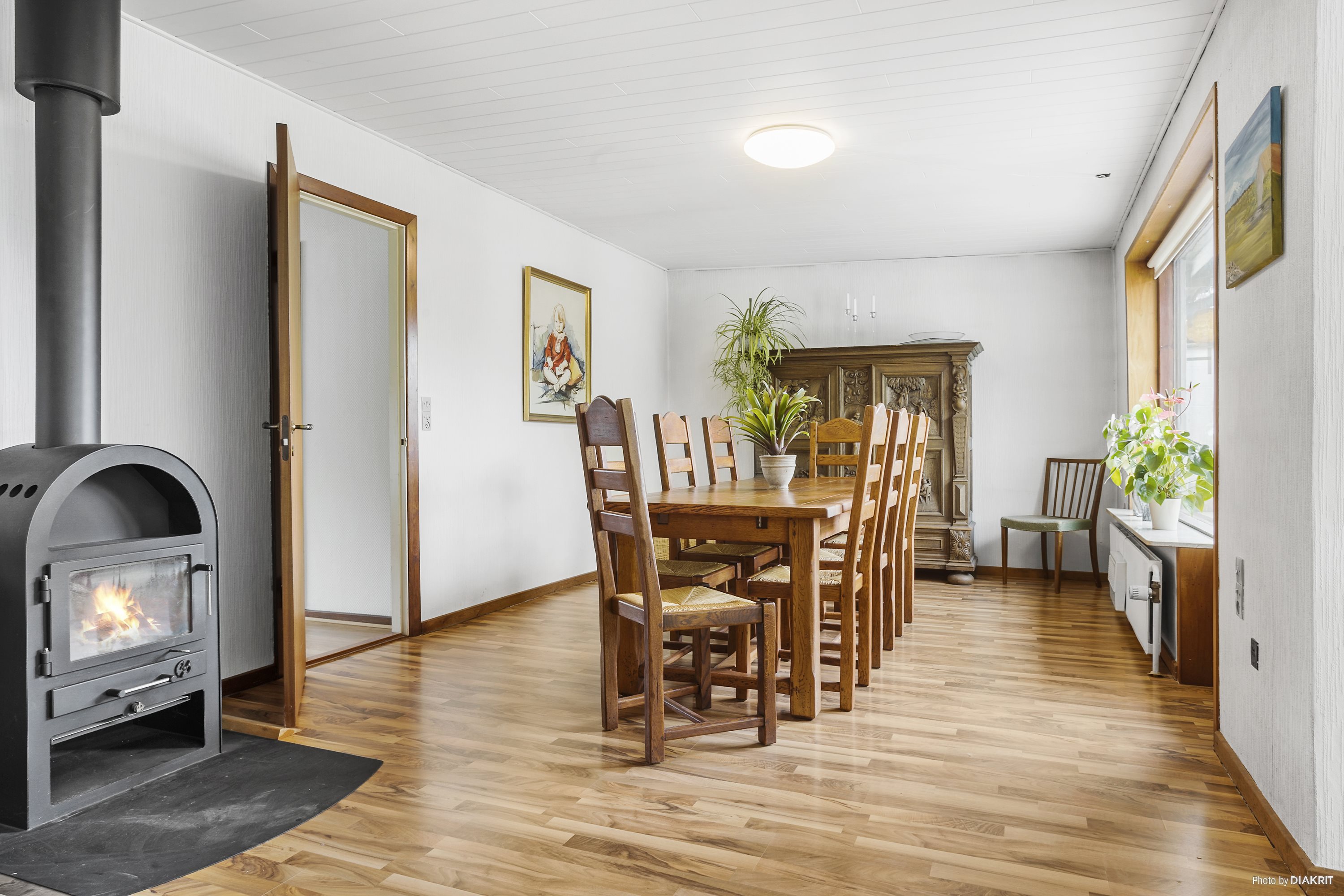 Fremhævet spisestue billede i fuldskærmstilstand. Billede af Skolegade 24, 6650 Brørup