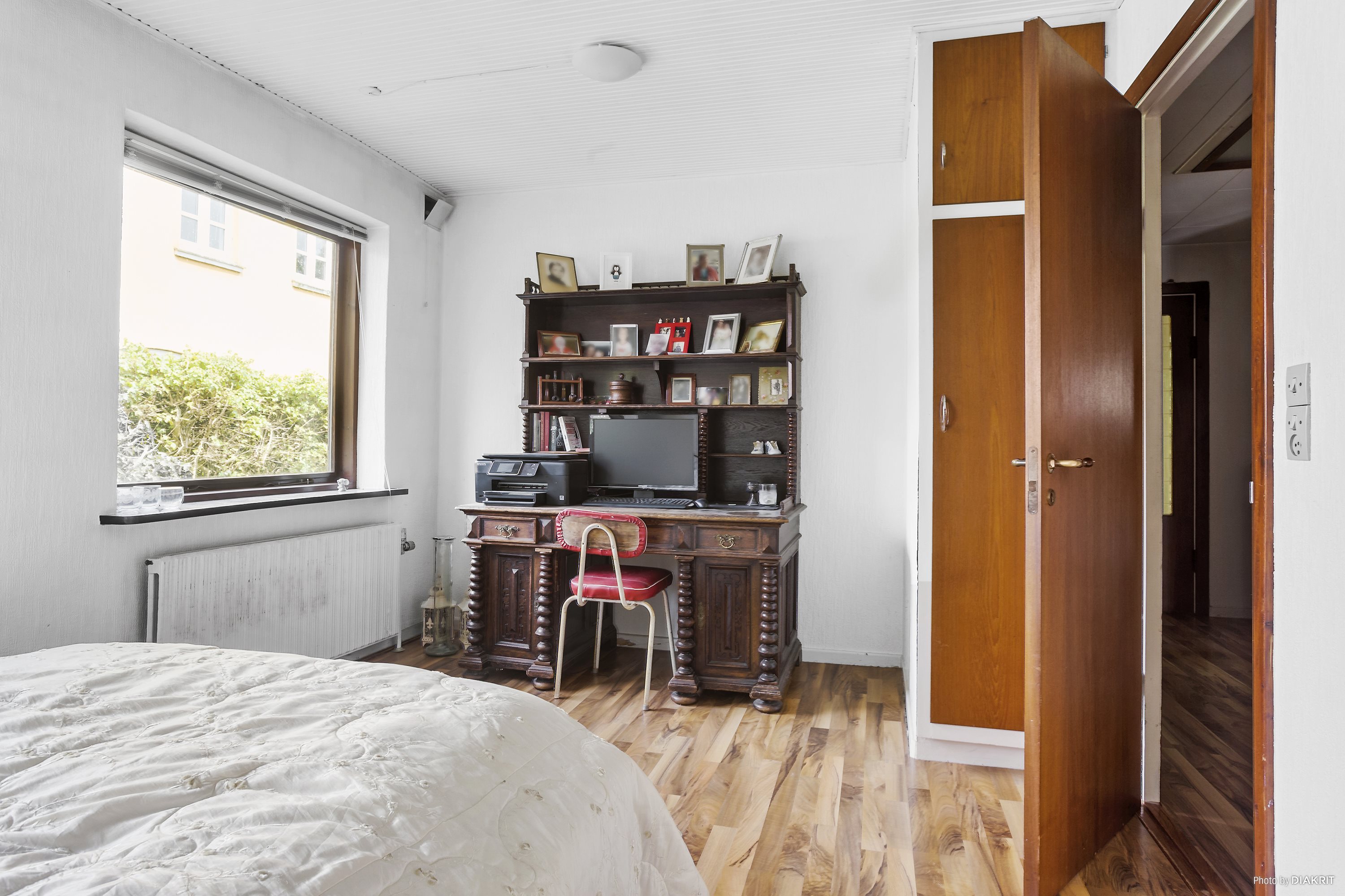 Fremhævet soveværelse billede i fuldskærmstilstand. Billede af Skolegade 24, 6650 Brørup