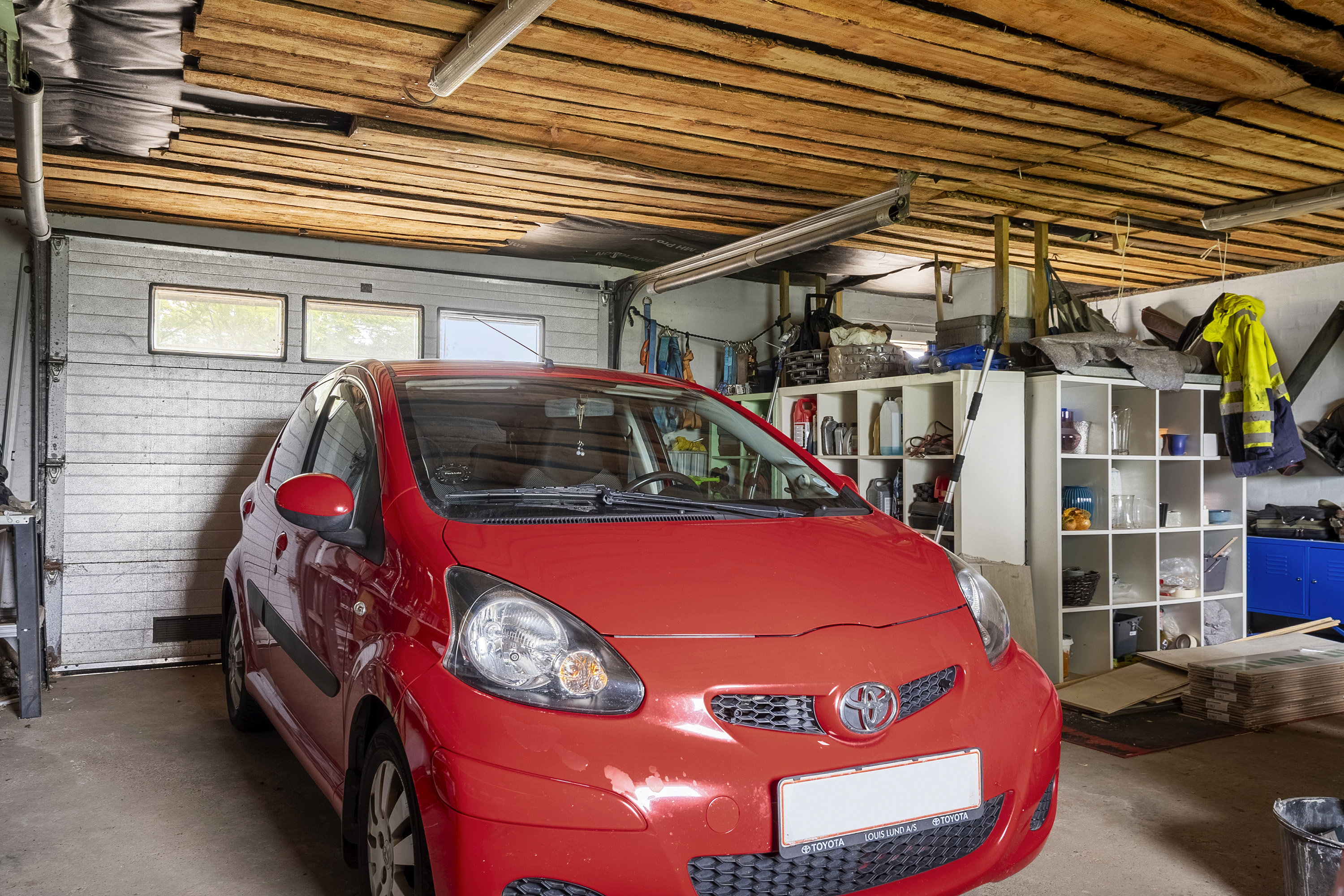 Fremhævet garage billede i fuldskærmstilstand. Billede af Lynevej 17, Strellev, 6870 Ølgod