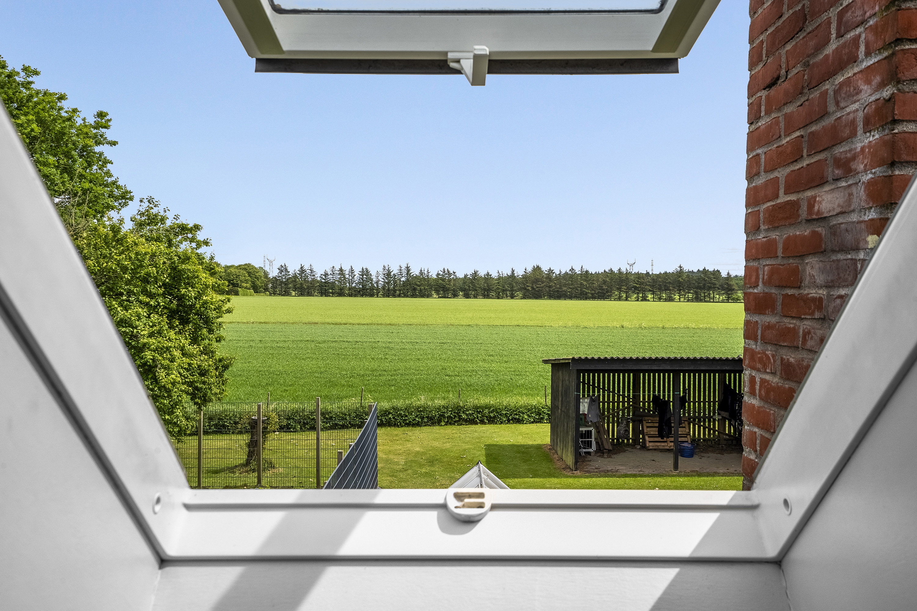 Fremhævet udsyn billede i fuldskærmstilstand. Billede af Lynevej 17, Strellev, 6870 Ølgod